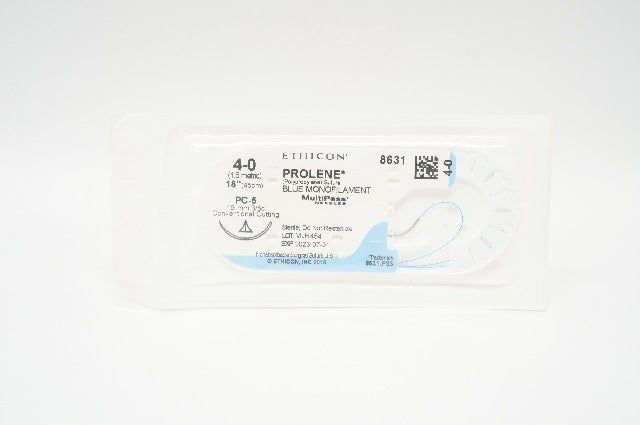 Ethicon 8631 4-0 Prolene Stre PC-5 19mm 3/8c Conventional Cutting 18inch