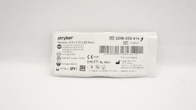 Stryker 2296-033-414 Precision 5.5 x 0.51 x 25.0mm