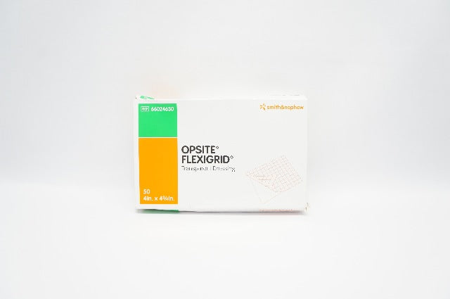 Smith&Nephew 66024630 Opsite Flexigrid Tr. Dressing 4 x 4-3/4In - Box of 32