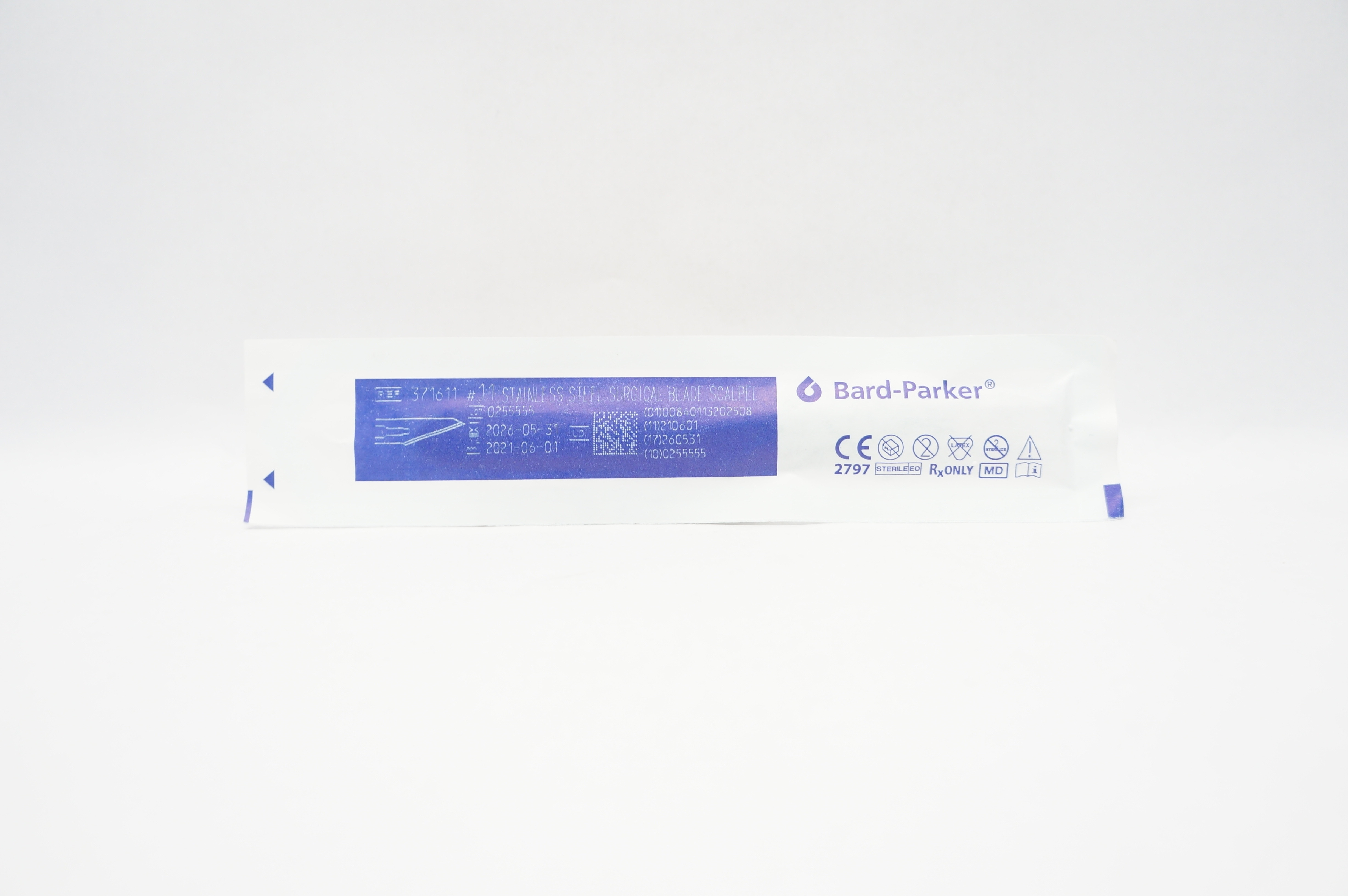 Aspen Surgical 371611 Bard-Parker Stainless Steel Surgical Blade Scalpel # 11