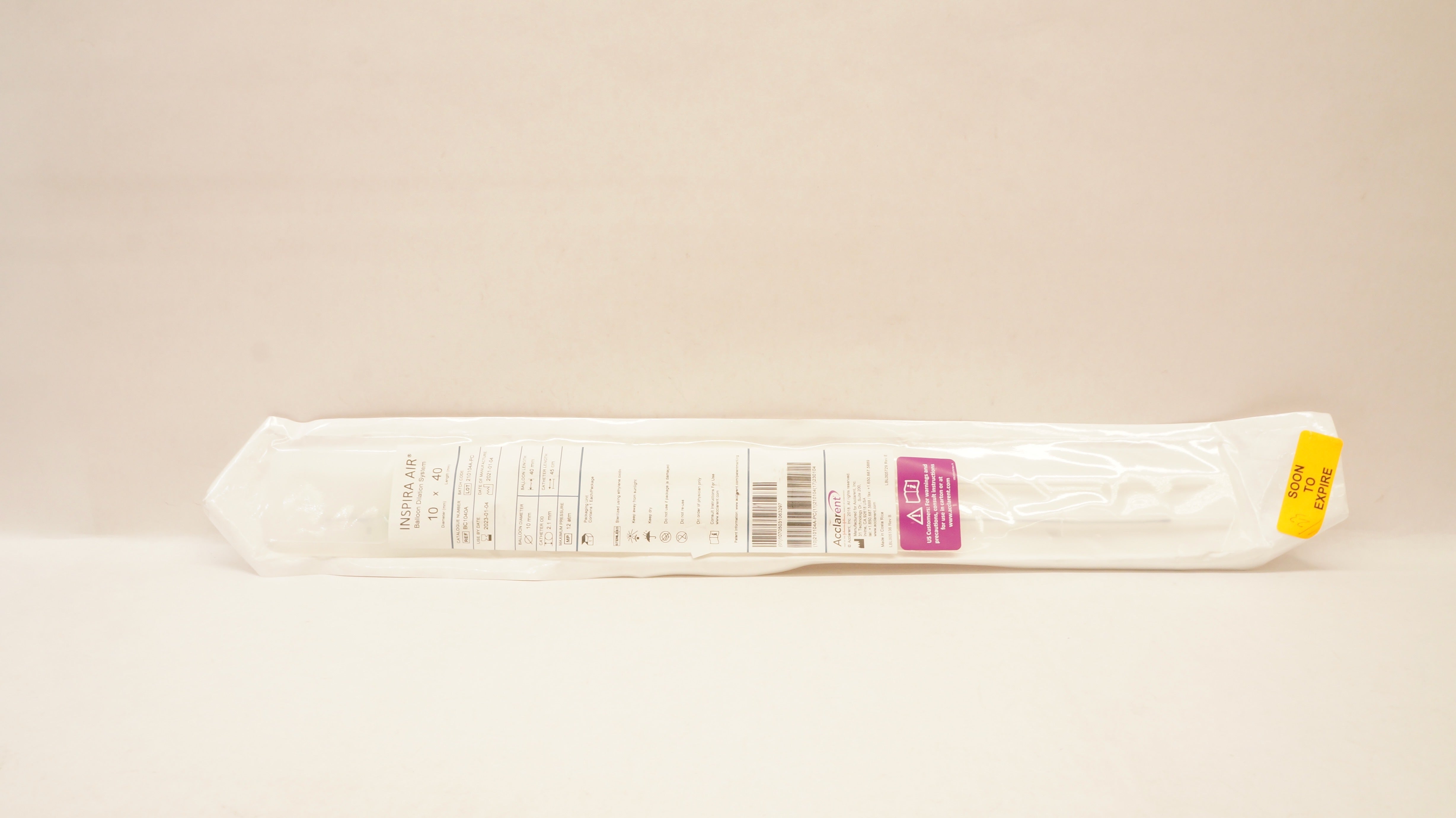 Acclarent BC1040A Inspira Air Balloon Dilation System 10 mm. x 40 mm. (x)