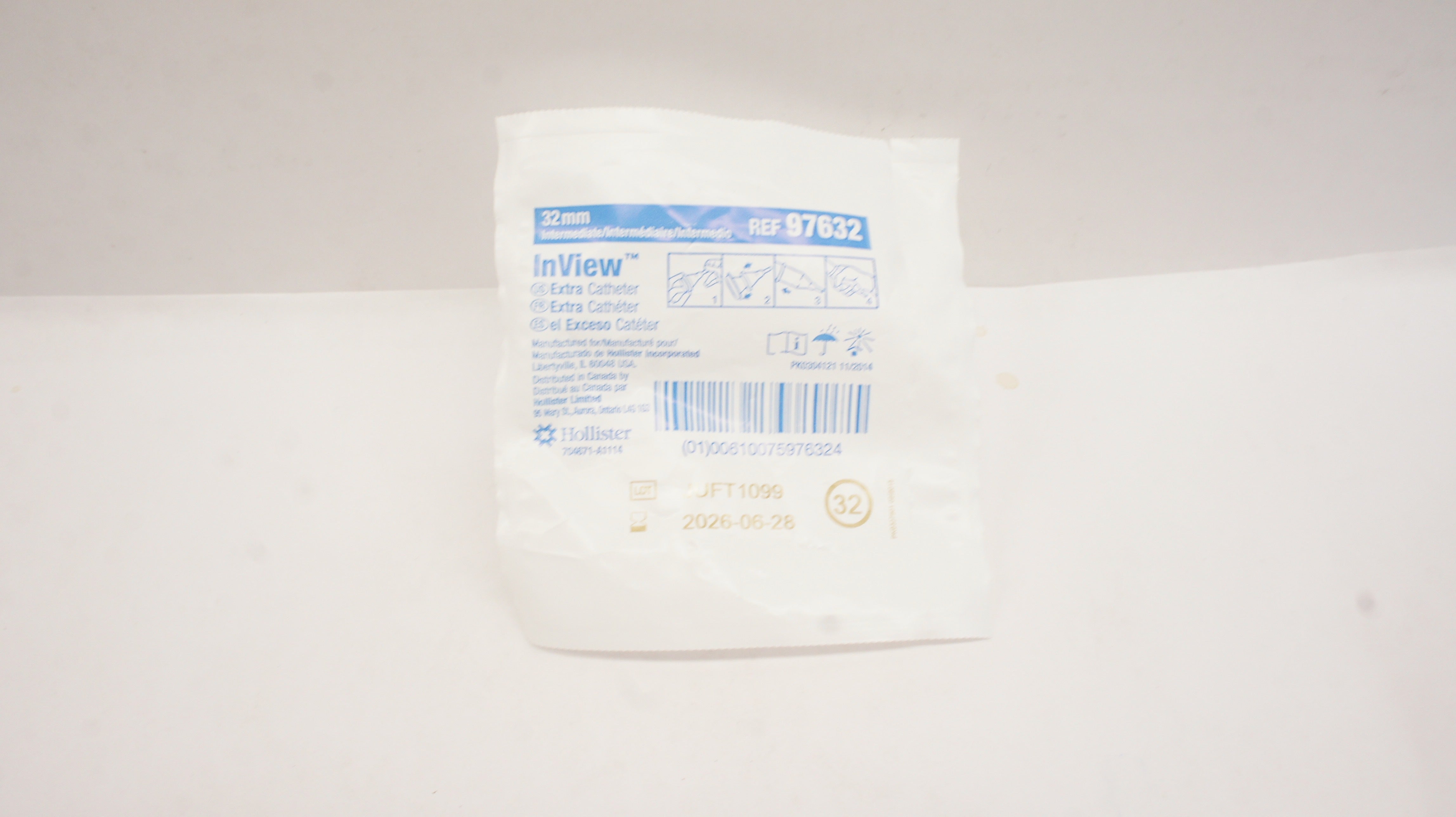 Hollister 97632 InView Extra Silicone Self-Adhesive Cath. 32mm