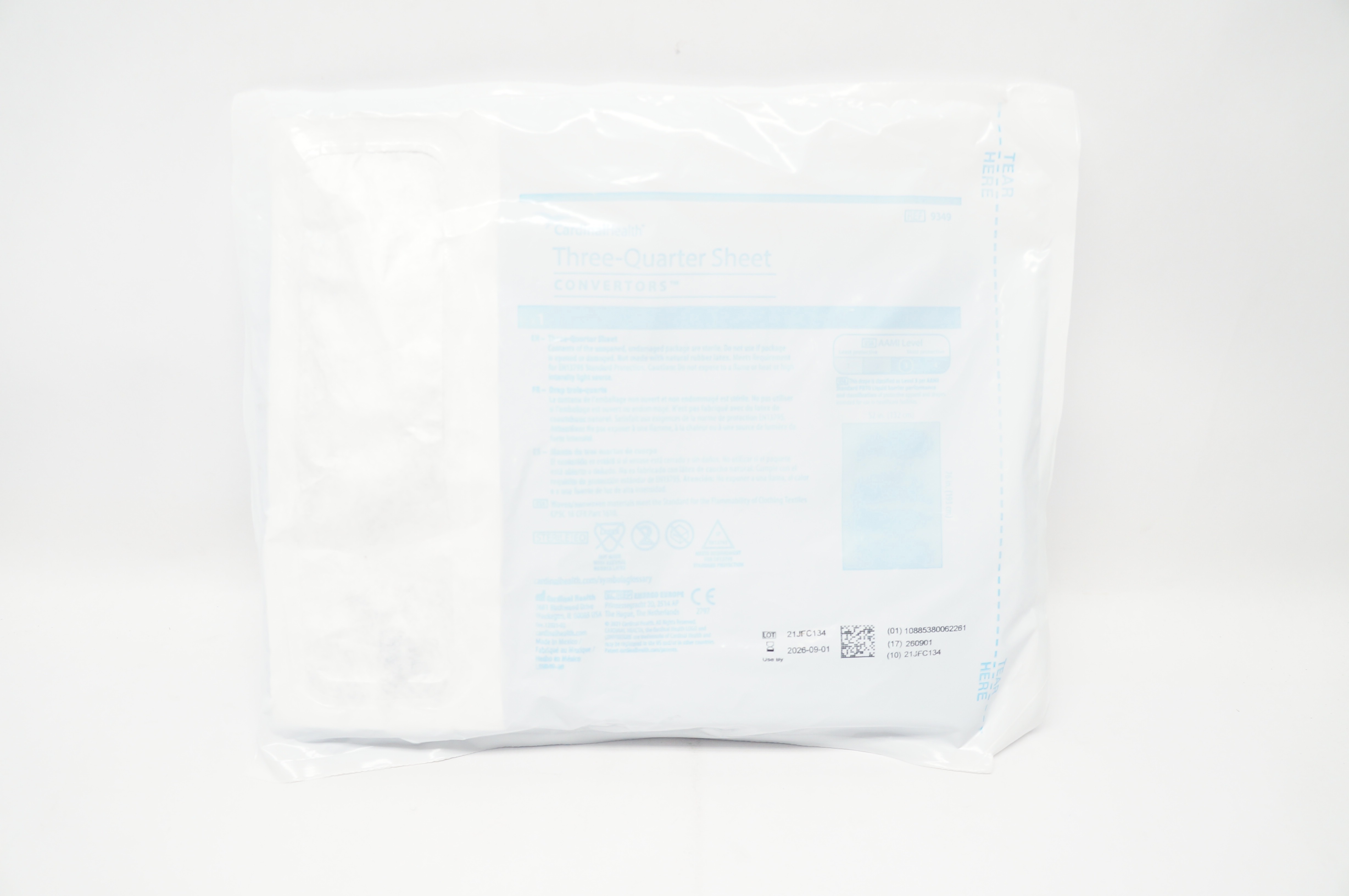 Cardinal Health 9349 Convertors Three-Quarter Sheet 52inch x 76inch