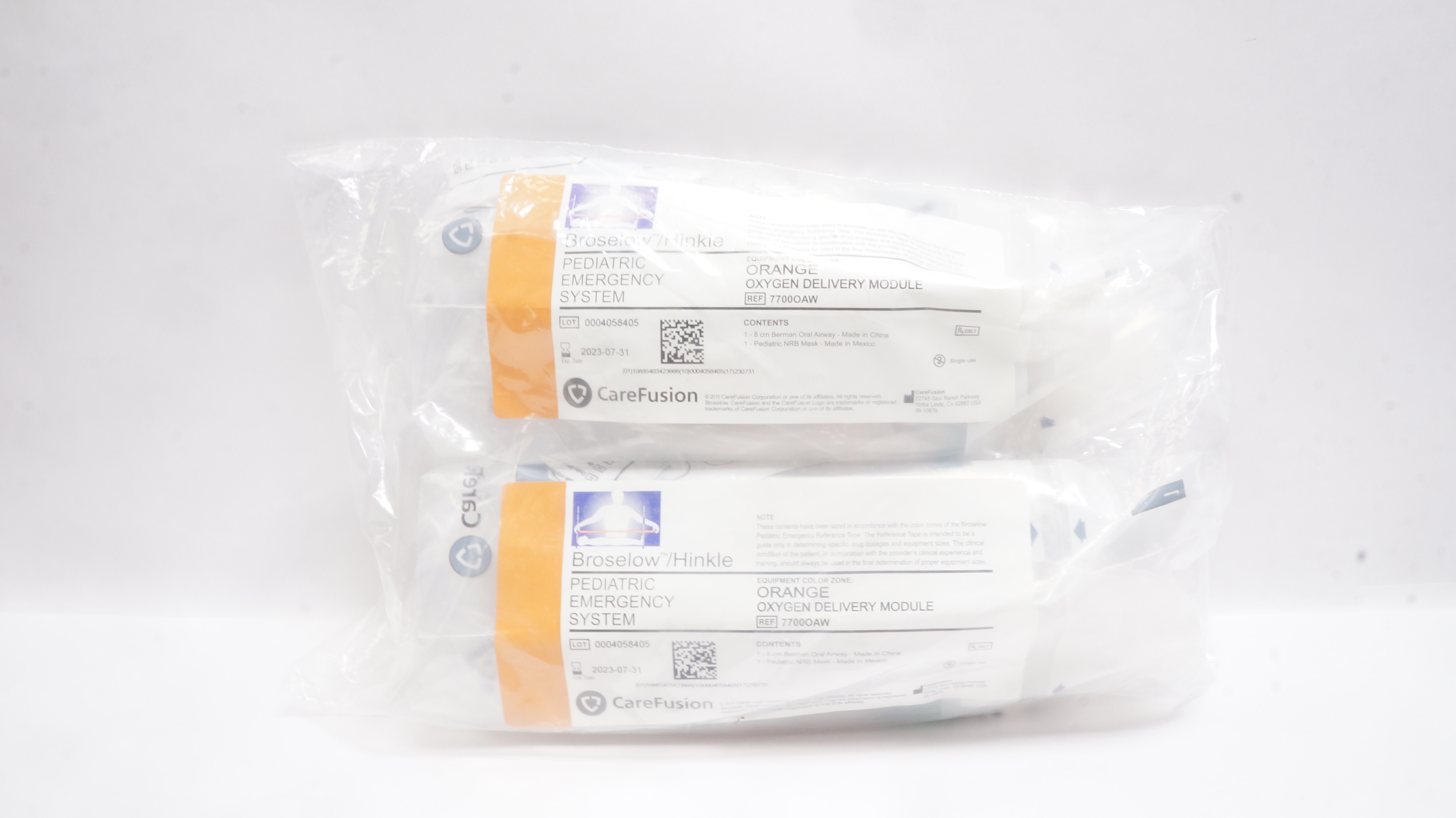 CareFusion 7700OAW Pediatric Emergency System Orange Oxygen Delivery Module (x)