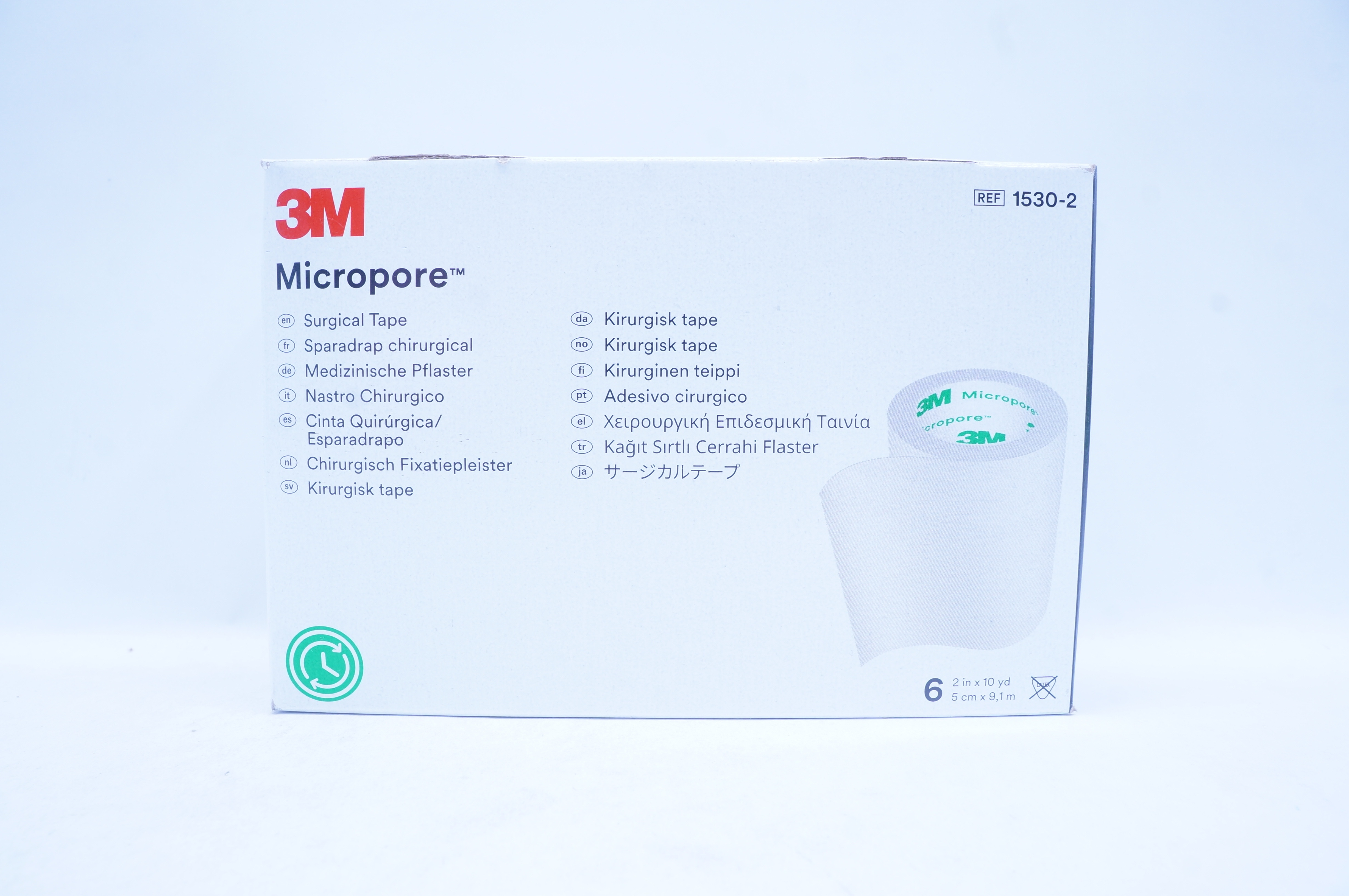 3M 1530-2 Micropore Surgical Tape 2inch x 10yd - Box of 6