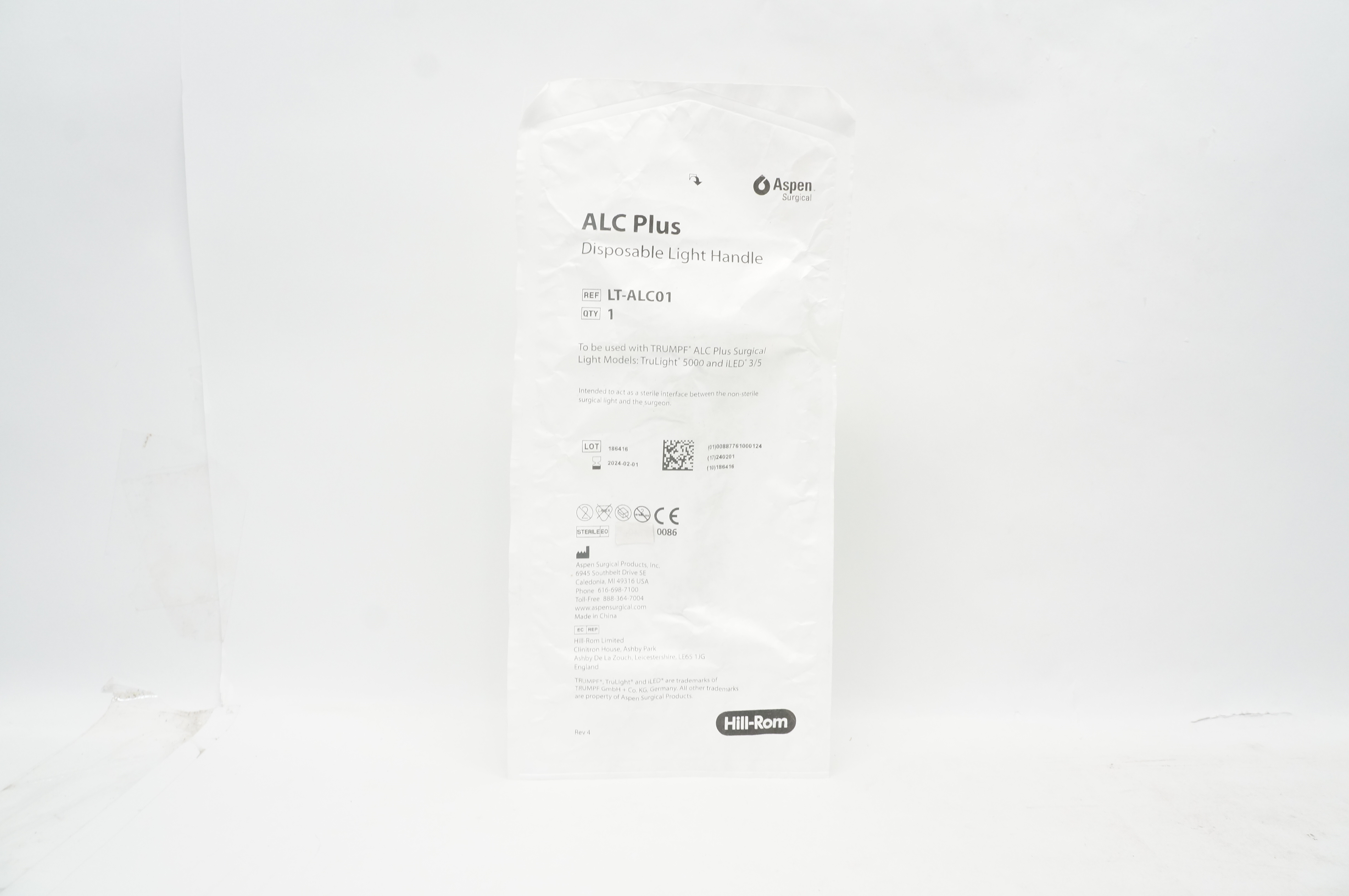 Aspen LT-ALC01 ALC Plus Hill-Rom Disposable Light Handle
