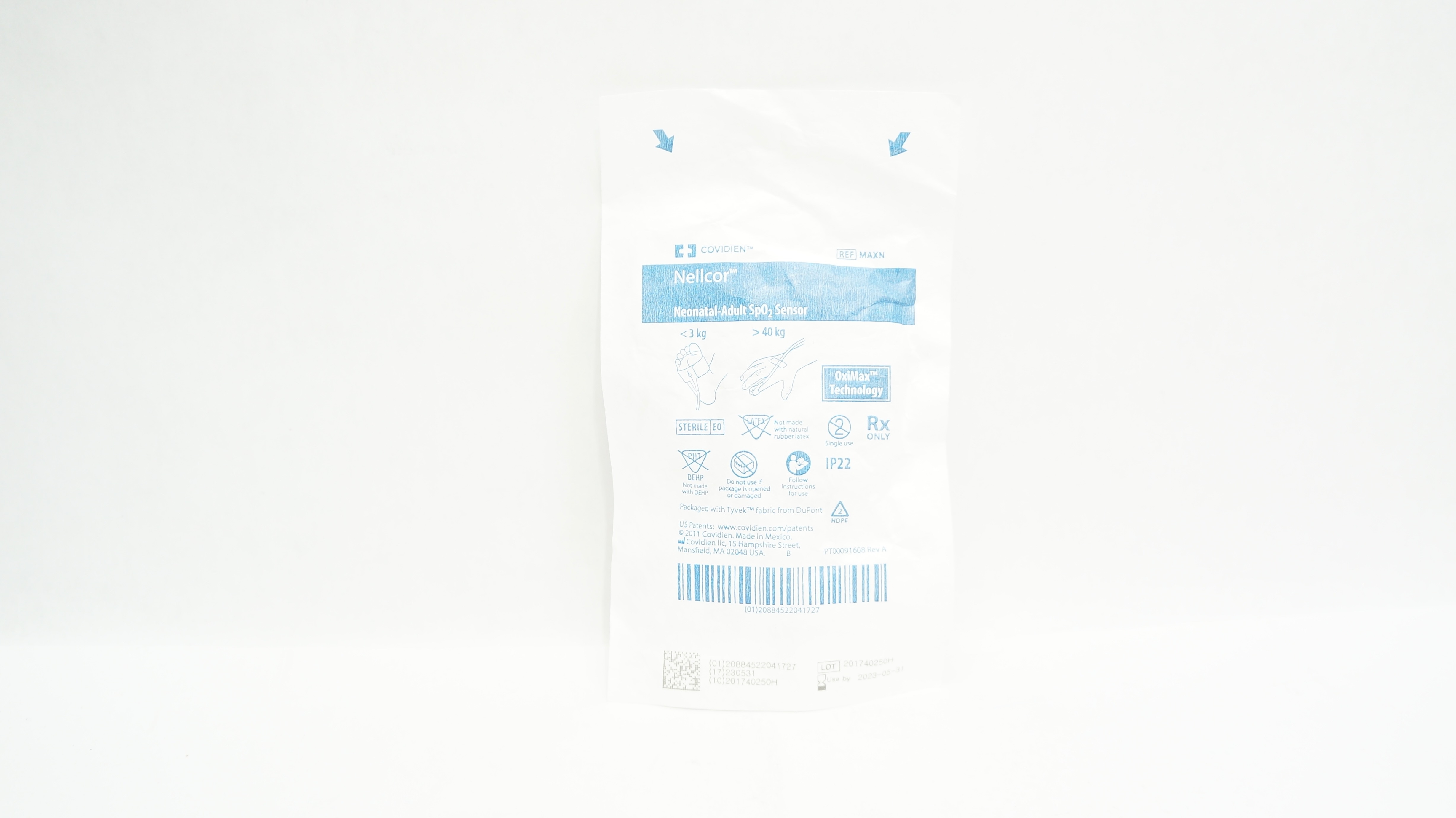 Covidien MAXN Nellcor Neonatal-Adult SpO₂ Sensor <3kg >40kg (x)