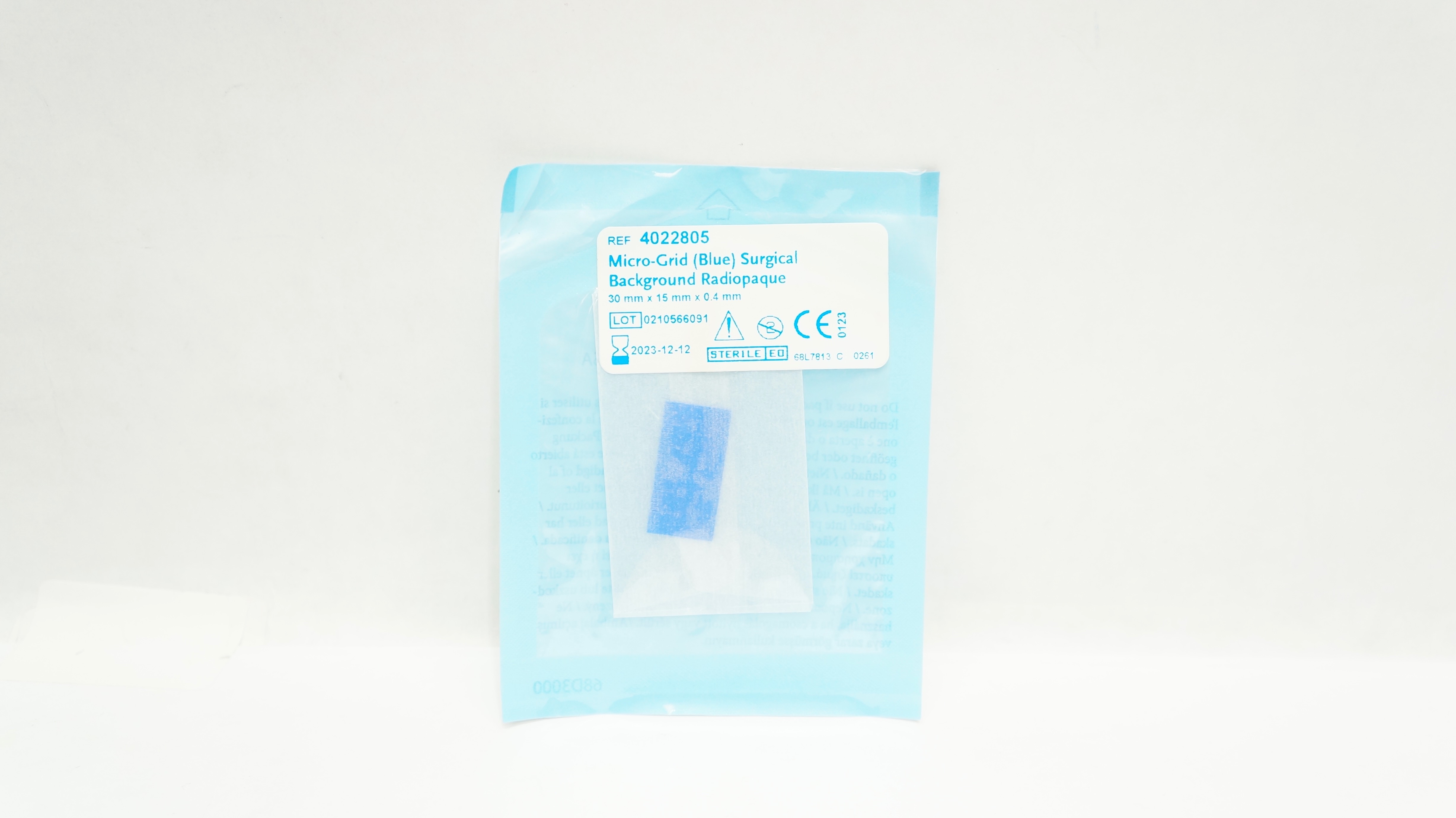 Medtronic 4022805 Micro-Grid Surgical Background Radiopaque 30mm x 15mm x 0.4mm