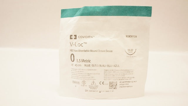 Covidien VLOCN1126 0 V-Loc Wound Closure Device GS-22 1/2c 27mm Taper 18inch(x)