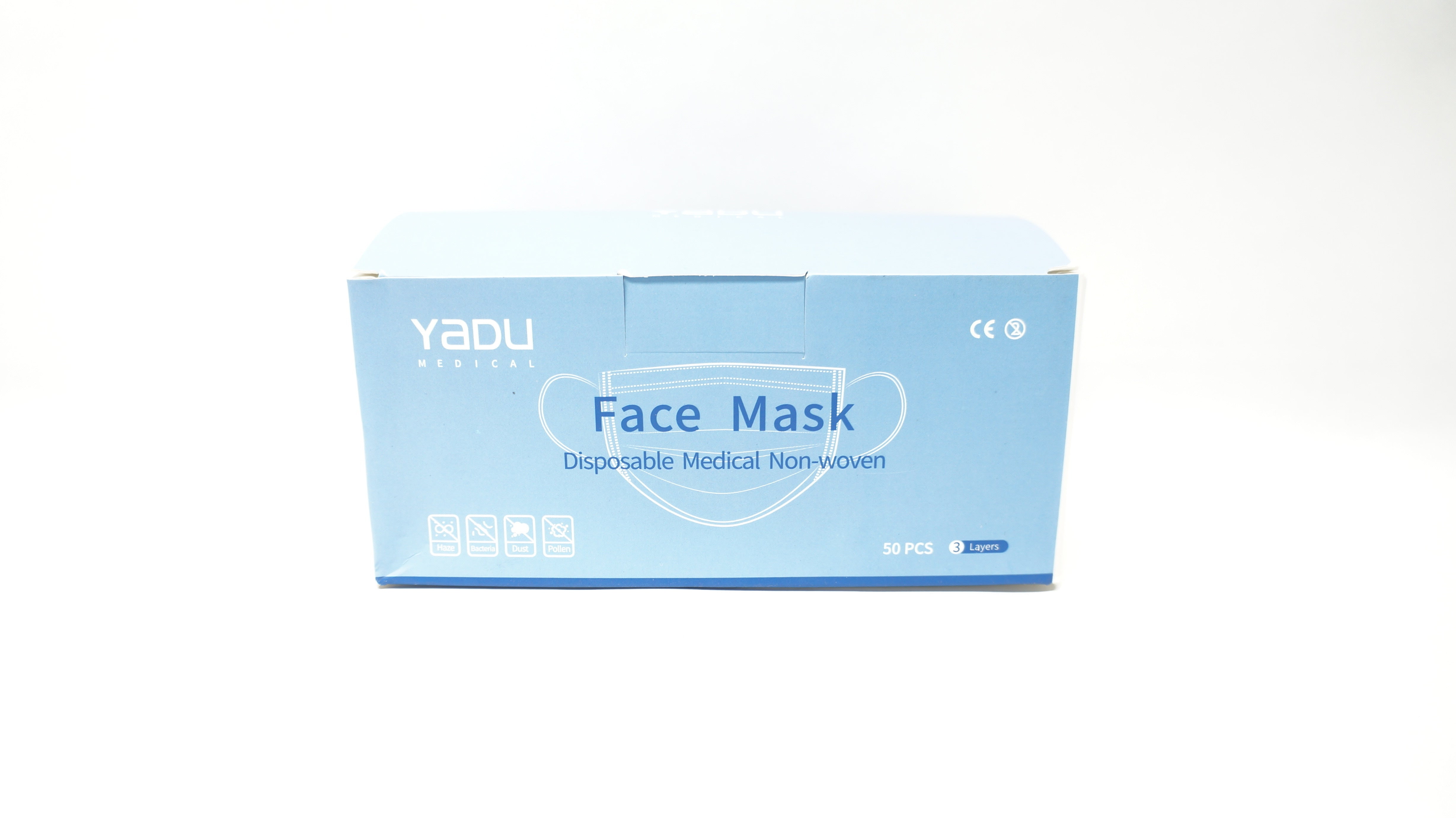 Yadu YDSM 01 Medical Face Mask, 3 Layers (x) - Box of 50