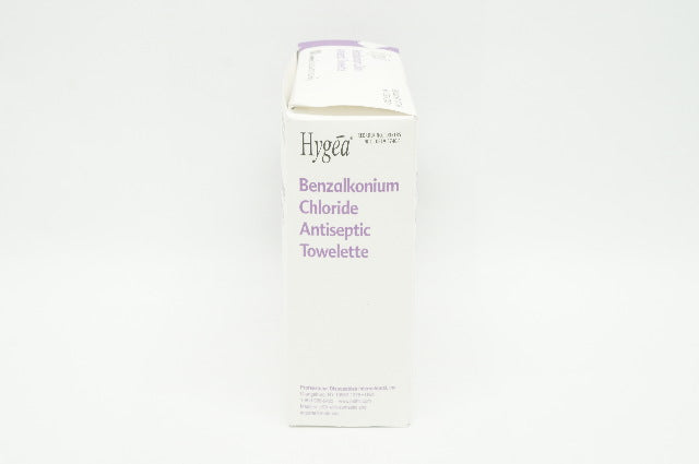 Hygea D35185 Benzalkonium Chloride Antiseptic Towelette 7 x 5 inch - Box of 100