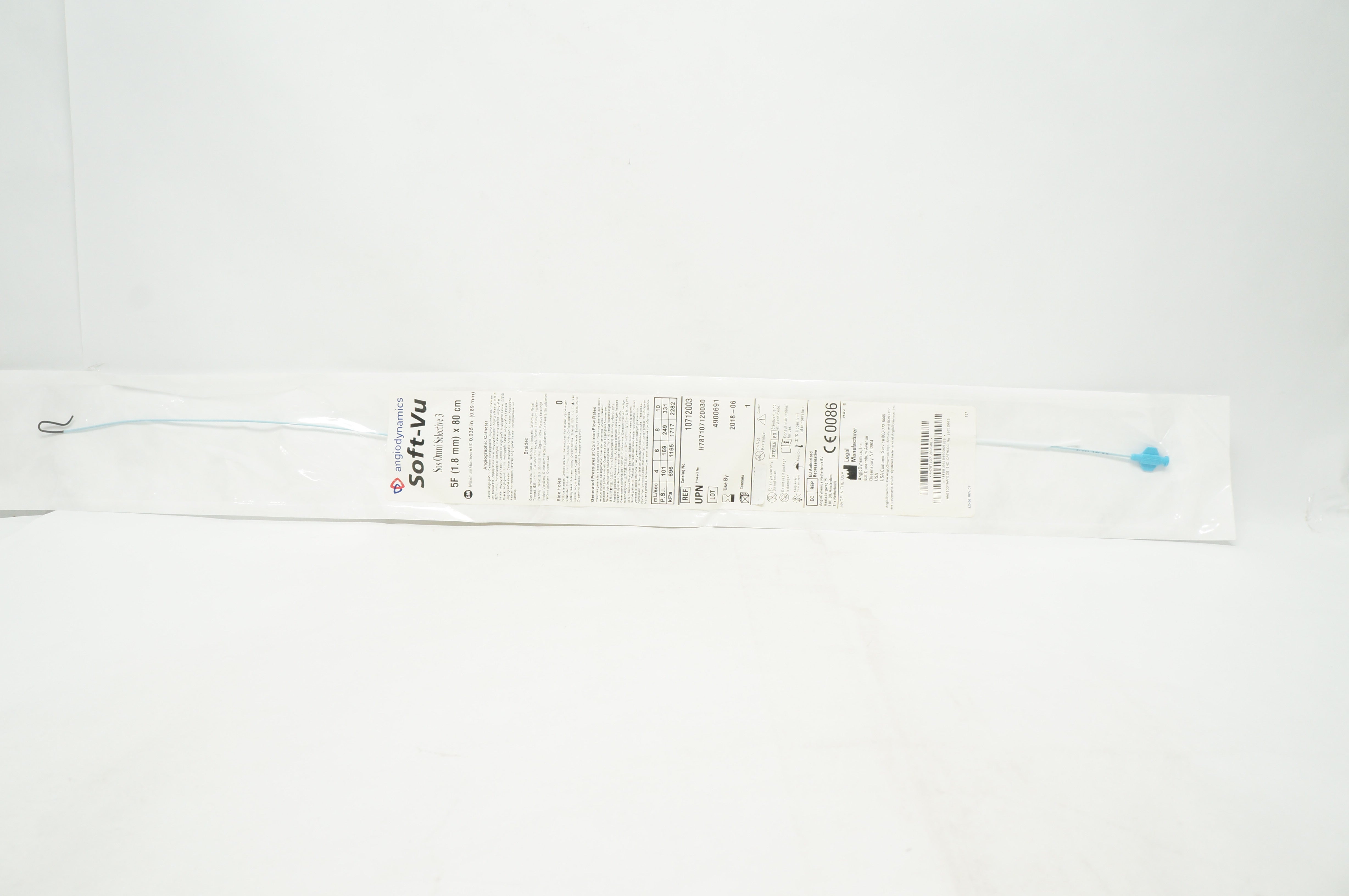 AngioDynamics 10712003 Soft-Vu SoS Omni Selective 3 Cath. 5F x 80cm (x)
