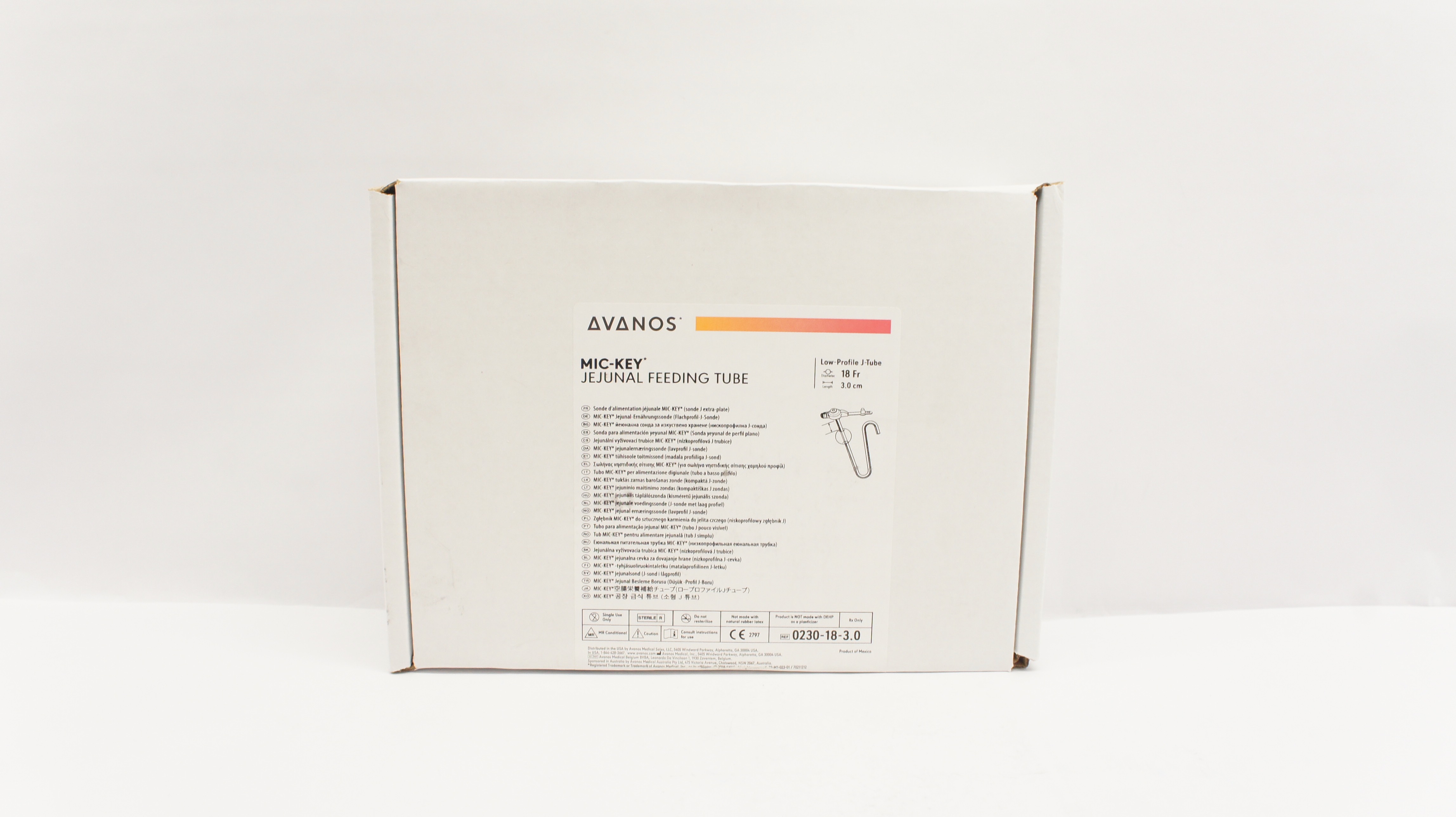 Avanos 0230-18-3.0 Mic-Key Jejunal Feeding Tube 18Fr (x)