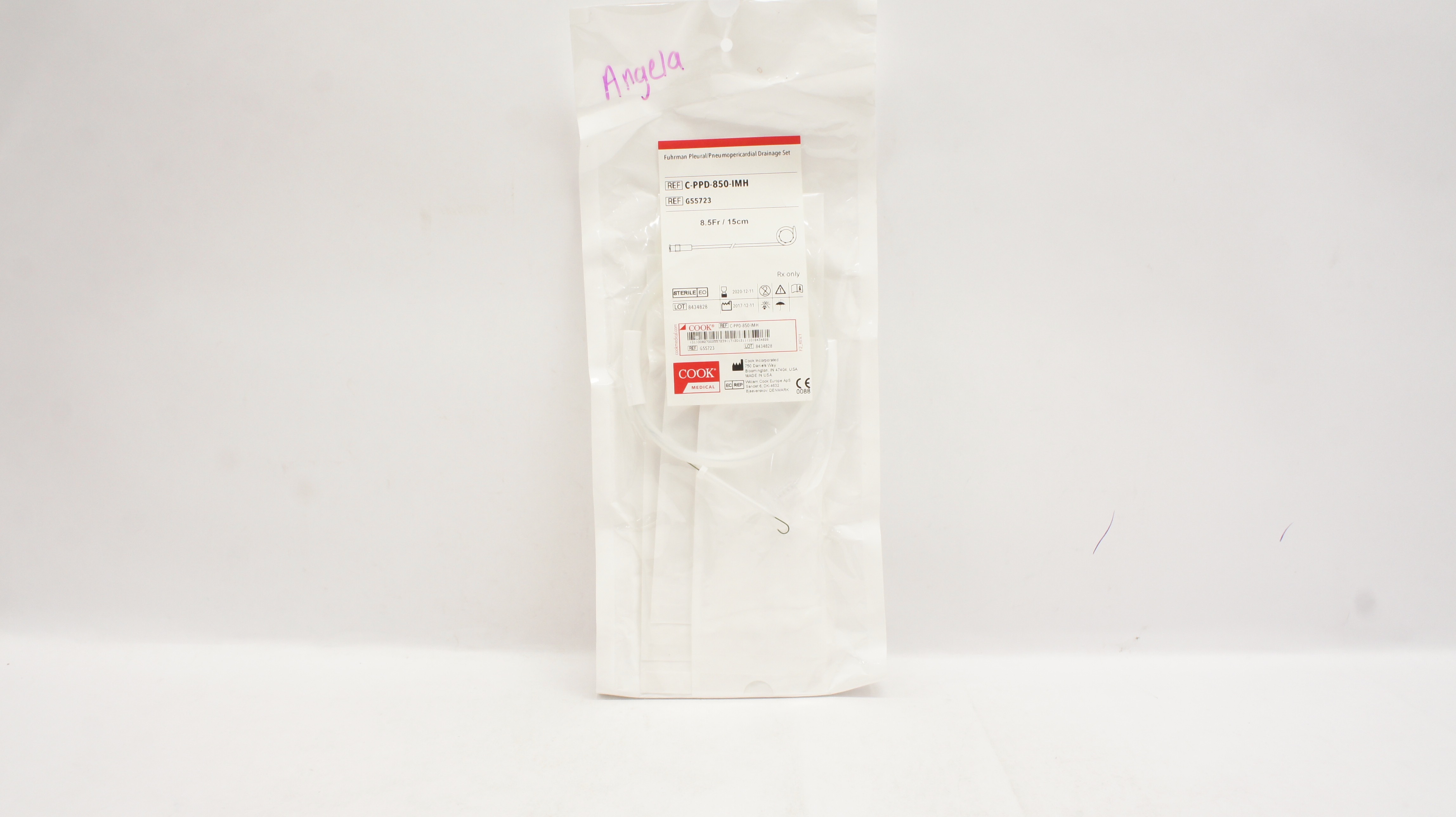 Cook Medical G55723 Fuhrman Pleural/Pneumopericardial Drainage Set 8.5Fr. (x)