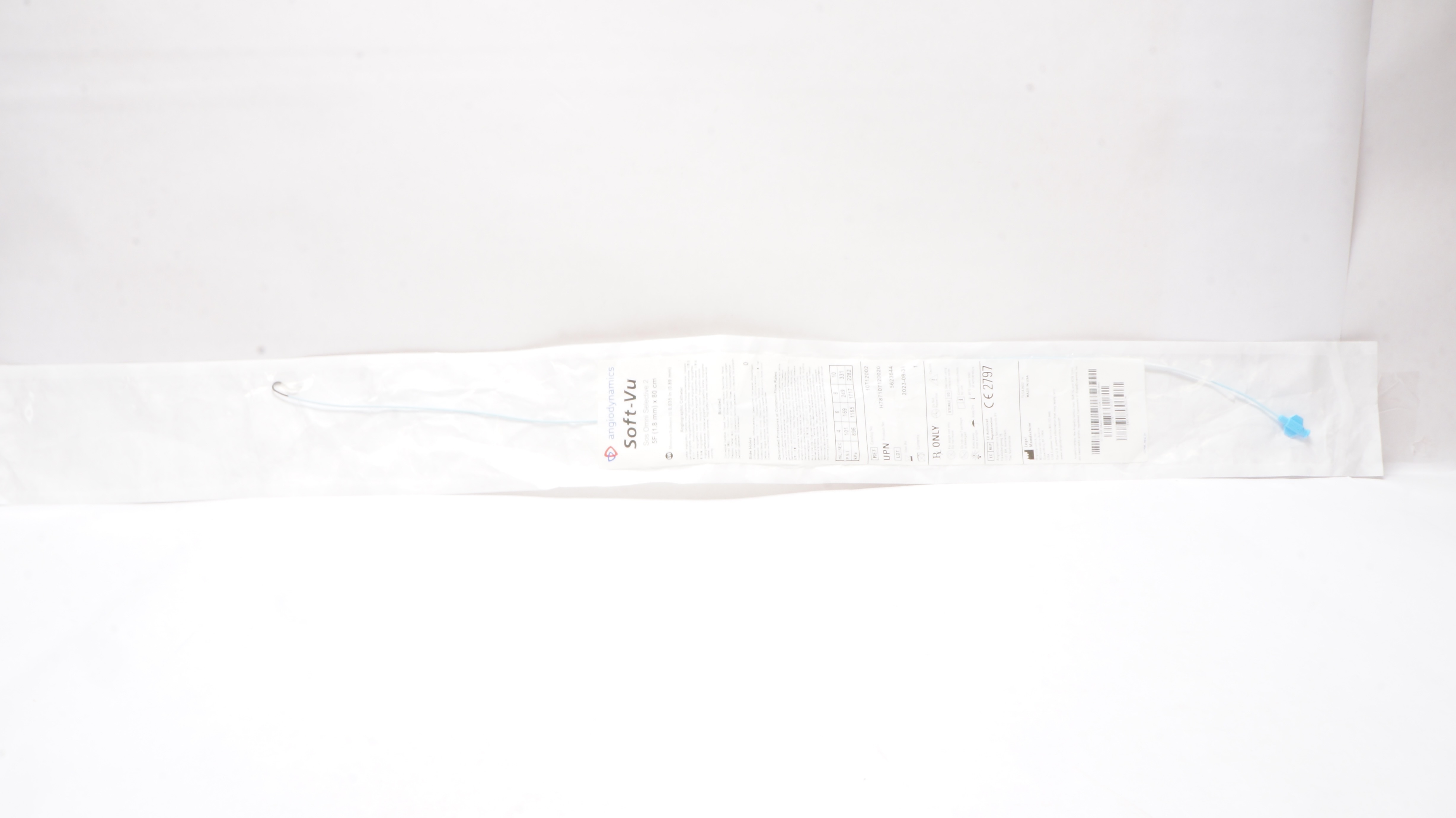 AngioDynamics 10712002 Soft-Vu Angiographic Cath. 5F x 80cm