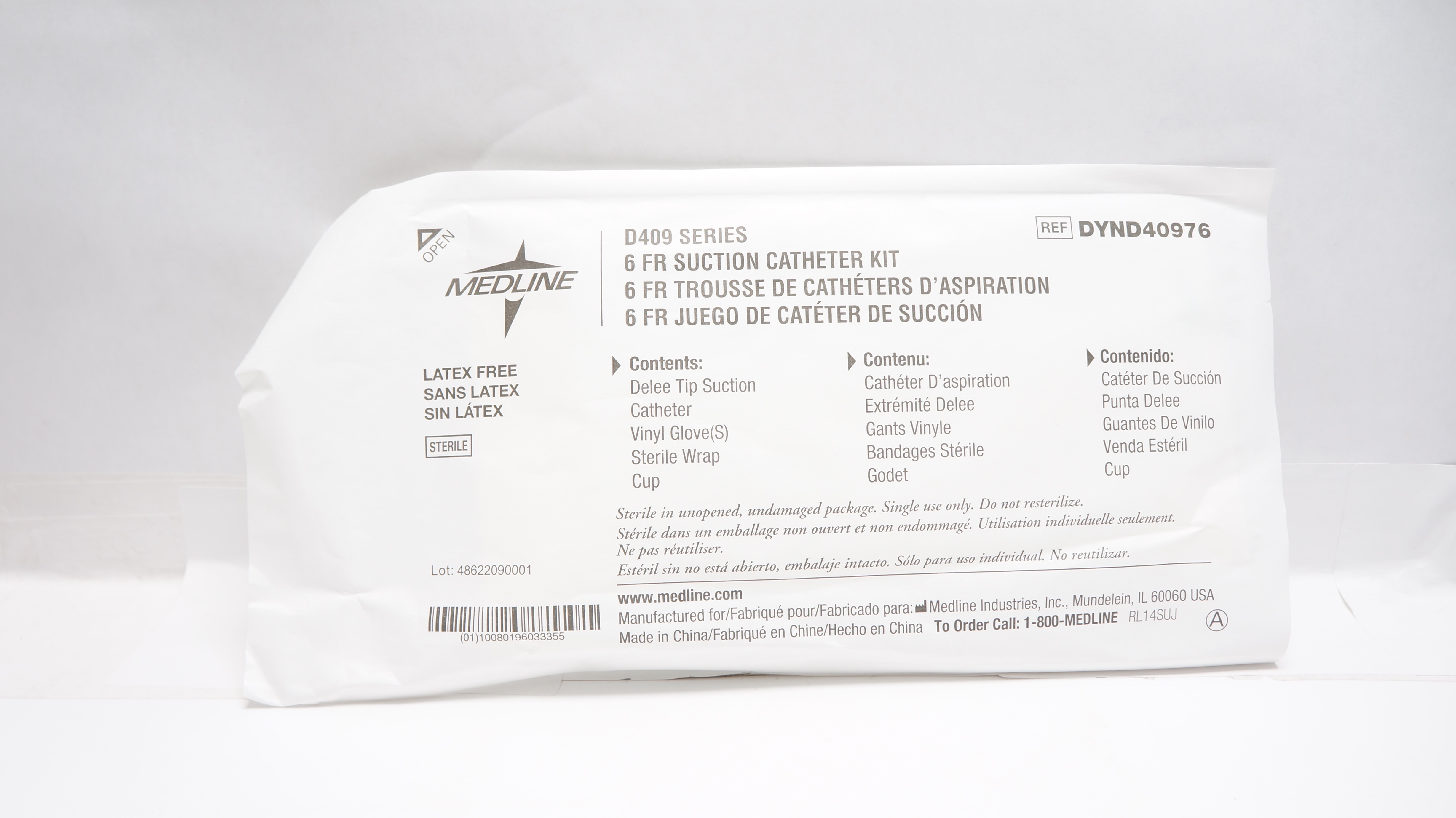 Medline DYND40976 Suction Catheter Kit 6Fr