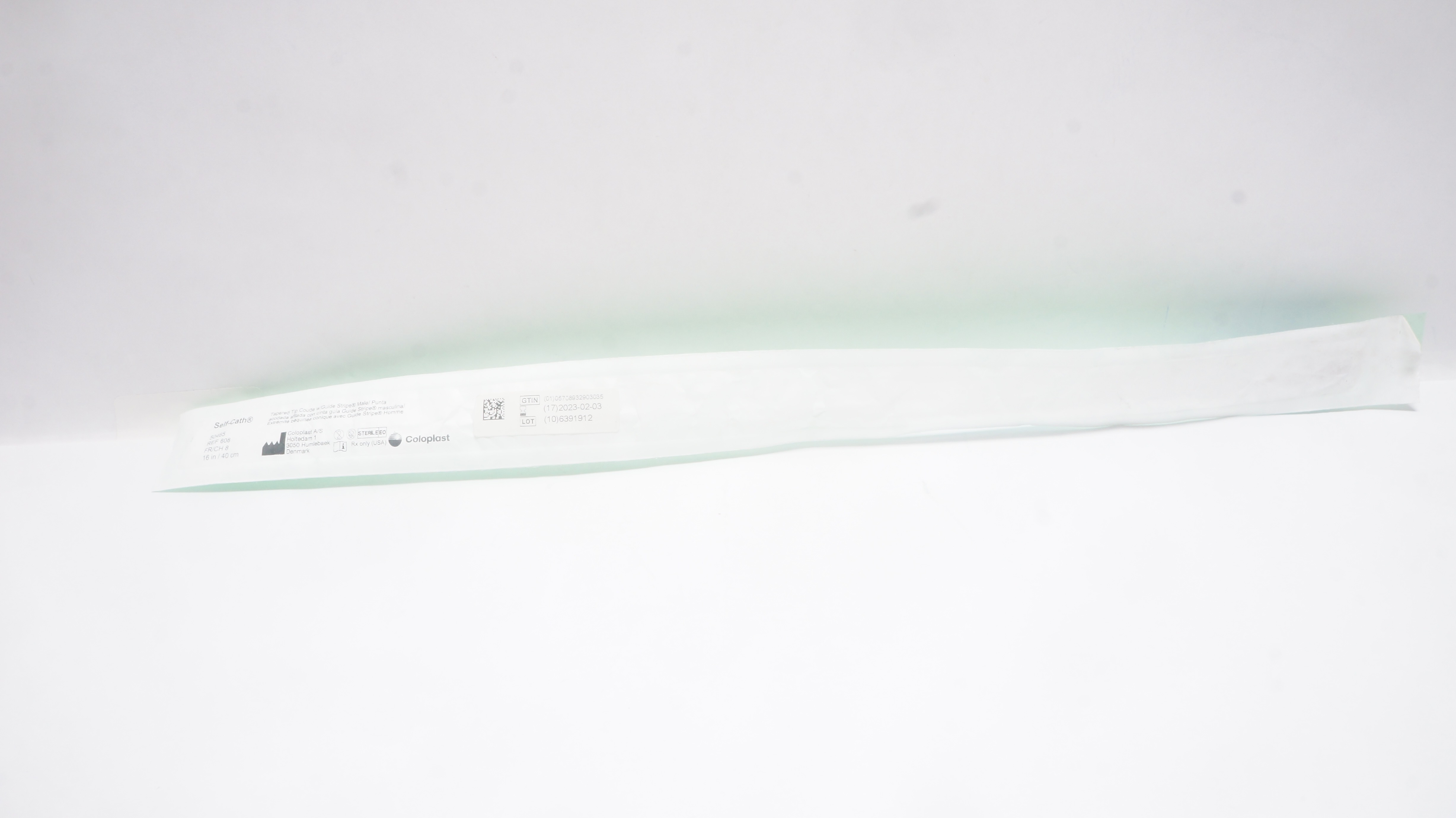 Coloplast 608 Self-Cath Male Taper Tip 16in, 8Fr (x)