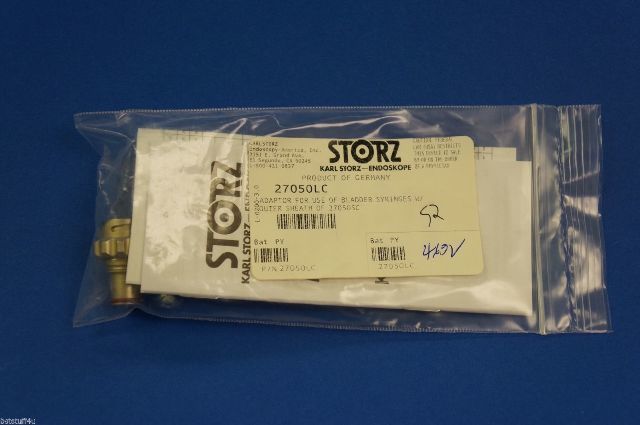 Karl Storz 27050LC Adaptor For Use Of Bladder Syringes W/Outer Sheath Of 27050SC