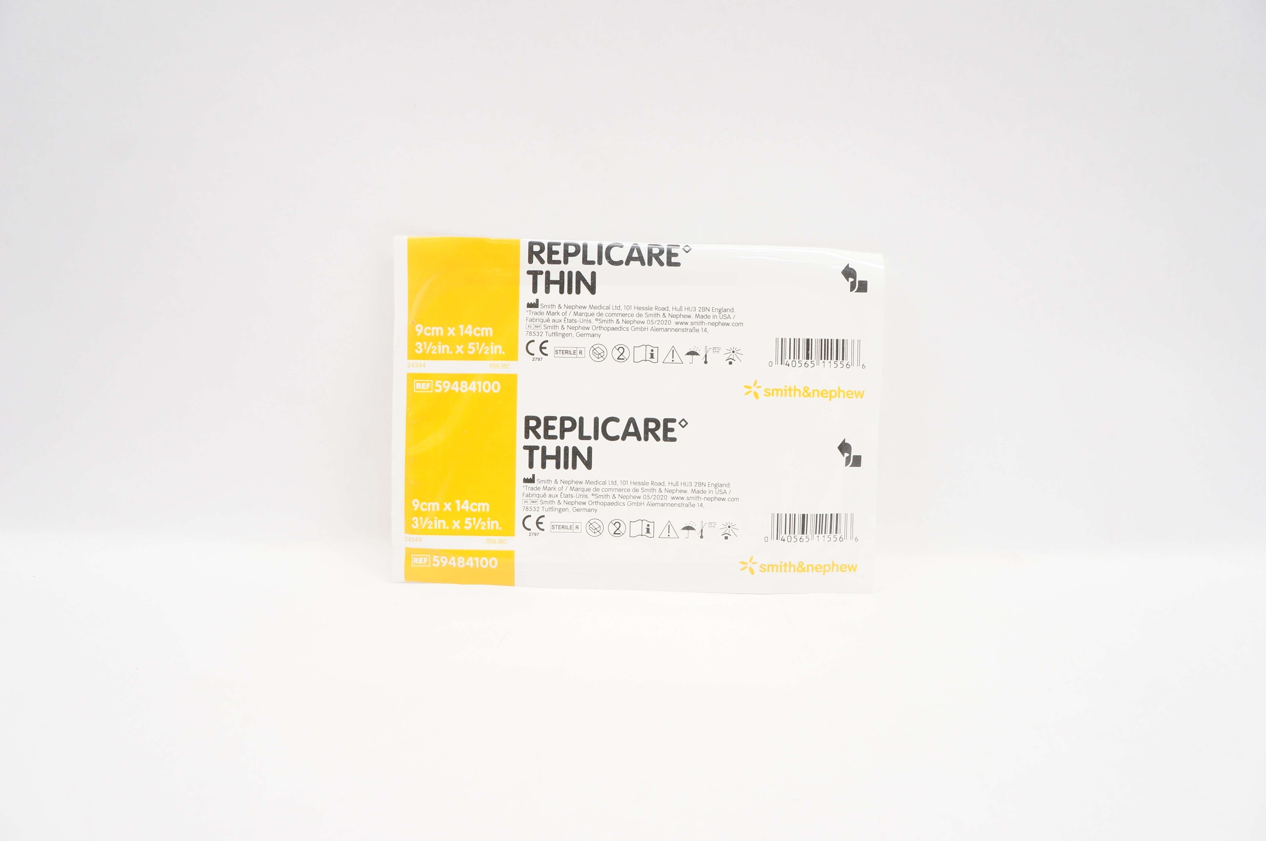 Smith&Nephew 59484100 Replicare Thin hydrocolloid Wound Dressing 3-1/2 x 5-1/2inch