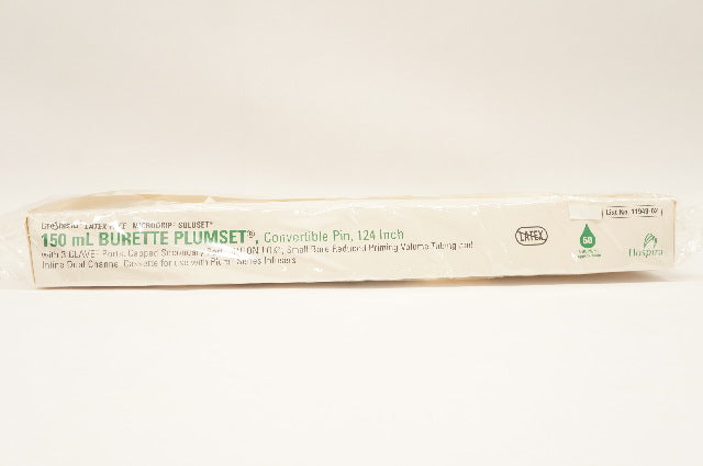 Hospira 11948-02 Burette Plumset 150mL, Convertible Pin, 124inch