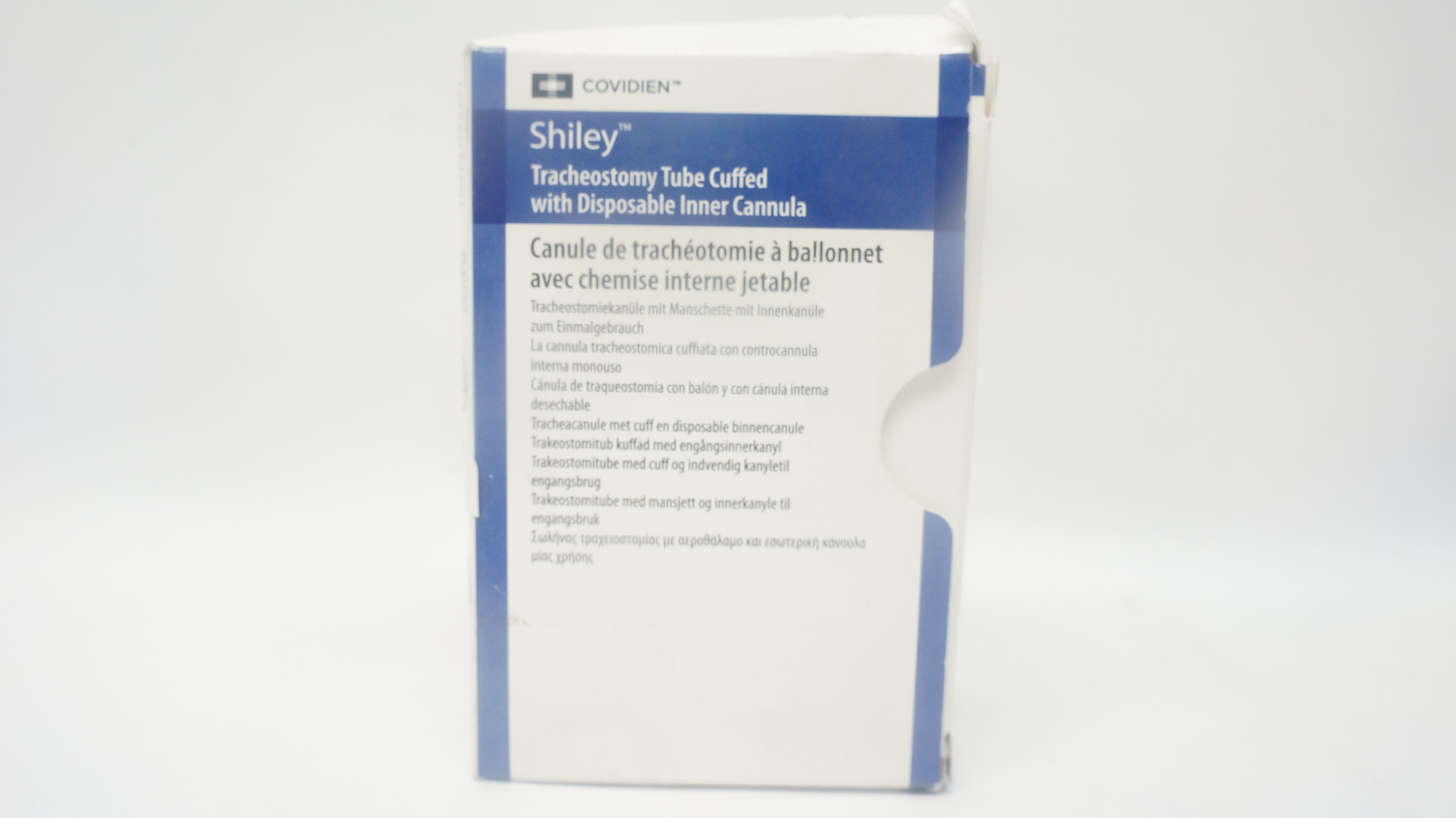 Covidien 8DCT Shiley Tracheostomy Tube Cuffed 7.6ID x 12.2OD x 27.0 x 79mm