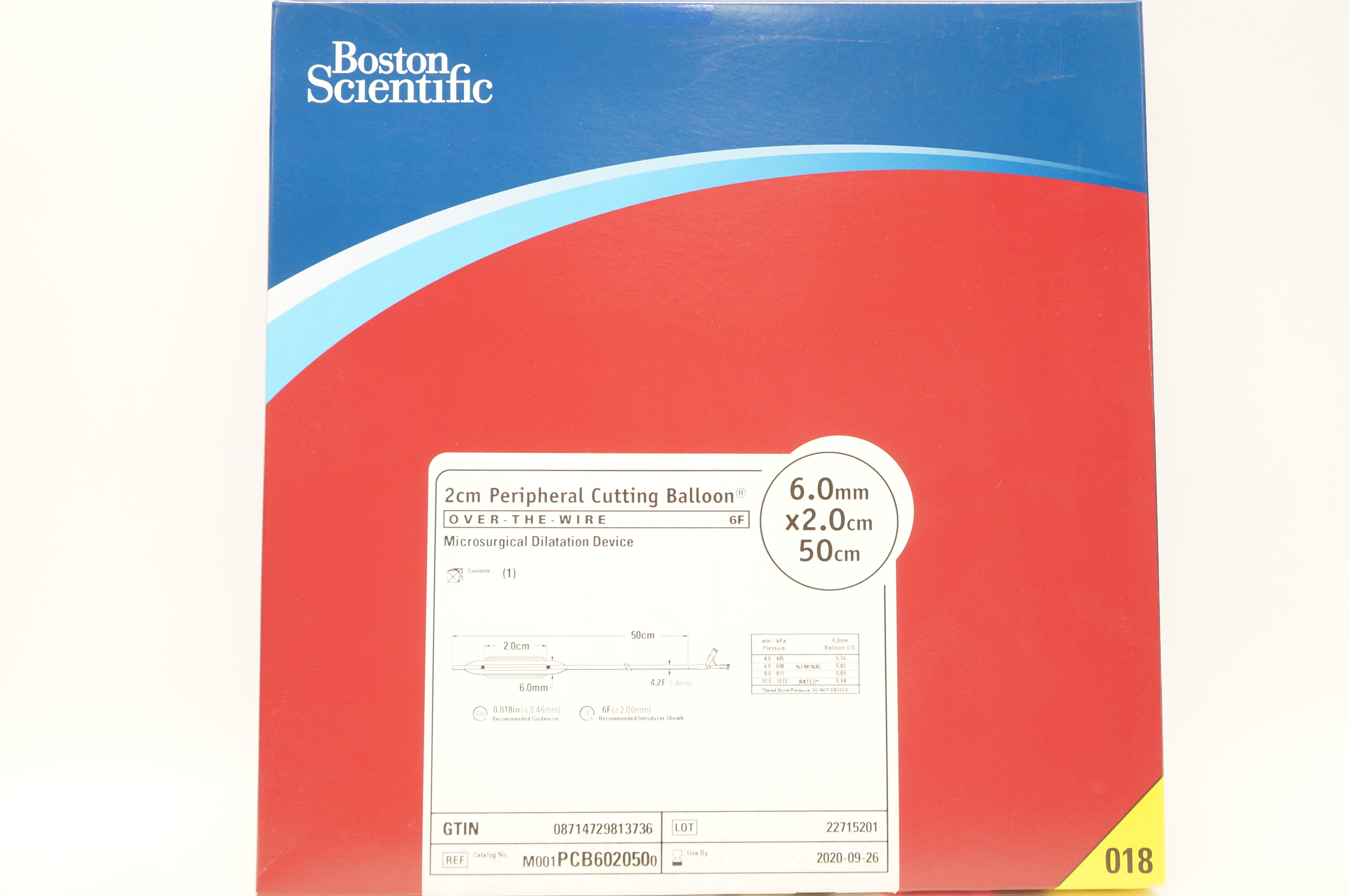 Boston Scientific PCB602050 Microsurgical Dilatation Device 6.0mm x 2.0x50cm(x)