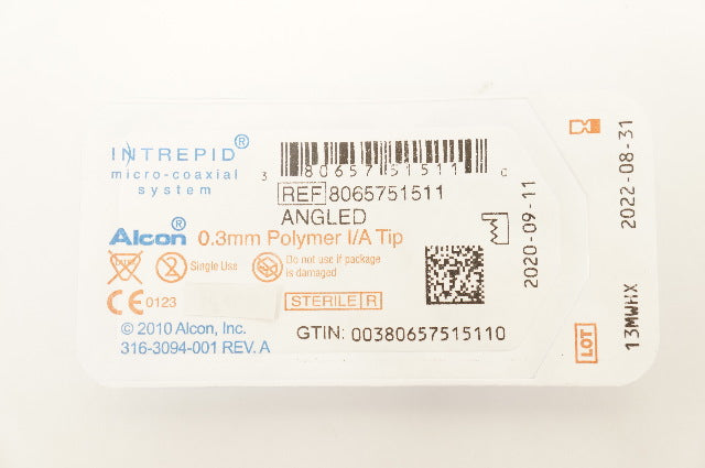 Alcon 8065751511 Intrepid Micro-Coaxial System 0.3mm Polymer I/A Tip Angled