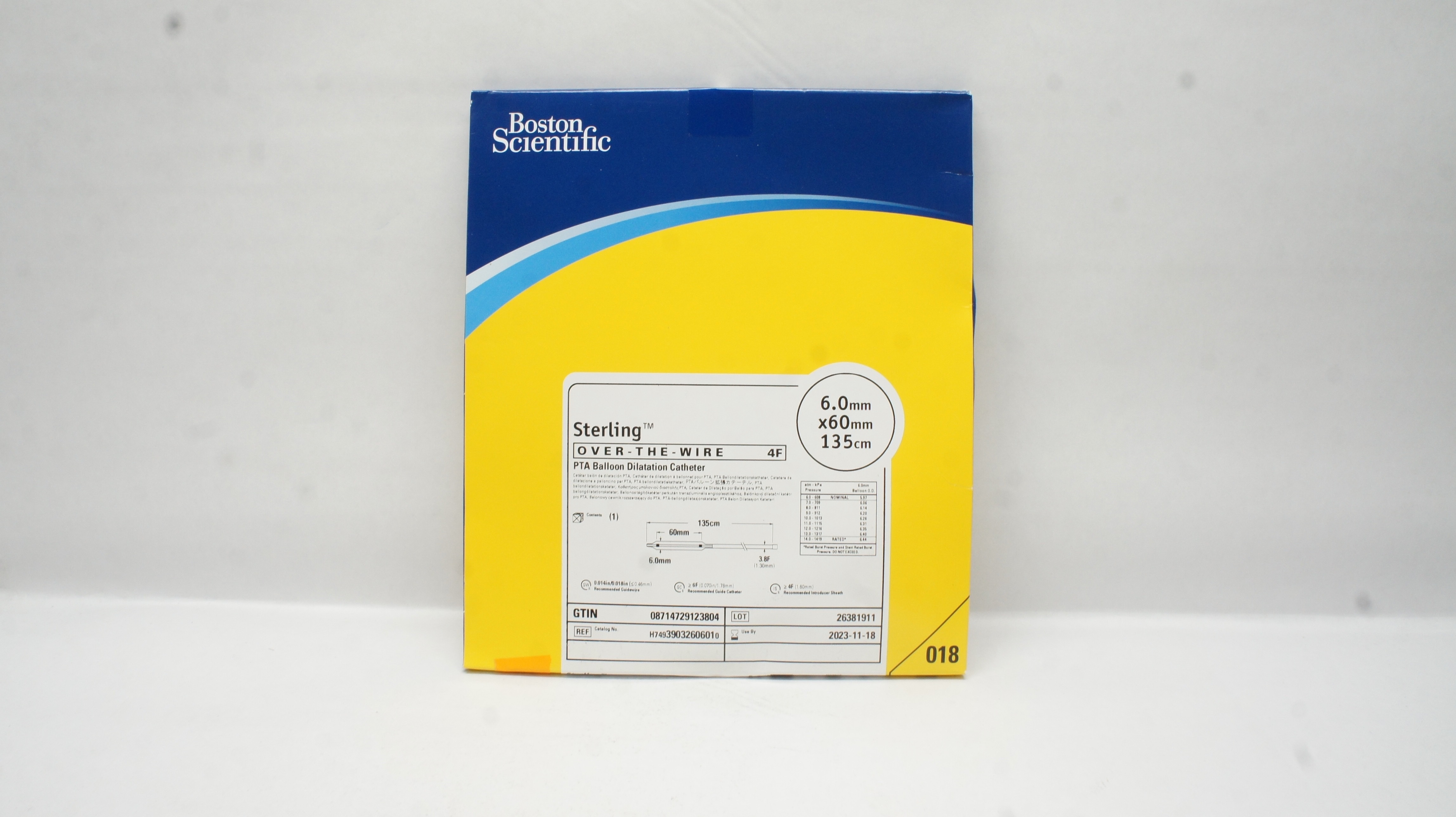 Boston Scientific 3903260601 Sterling 4F PTA Balloon Dilatation Cath. (x)