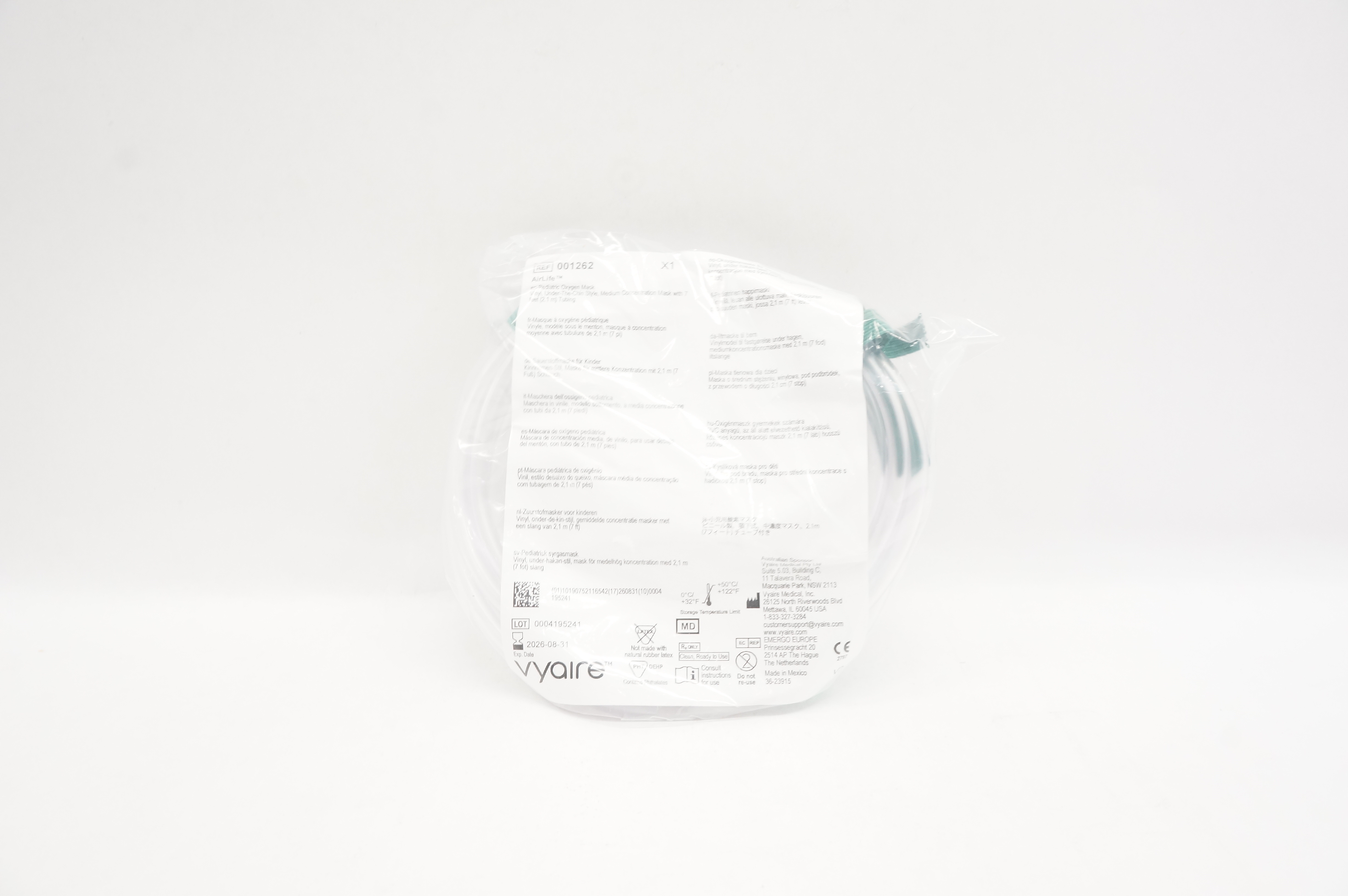 Vyaire 001262 AirLife Pediatric Oxygen Mask