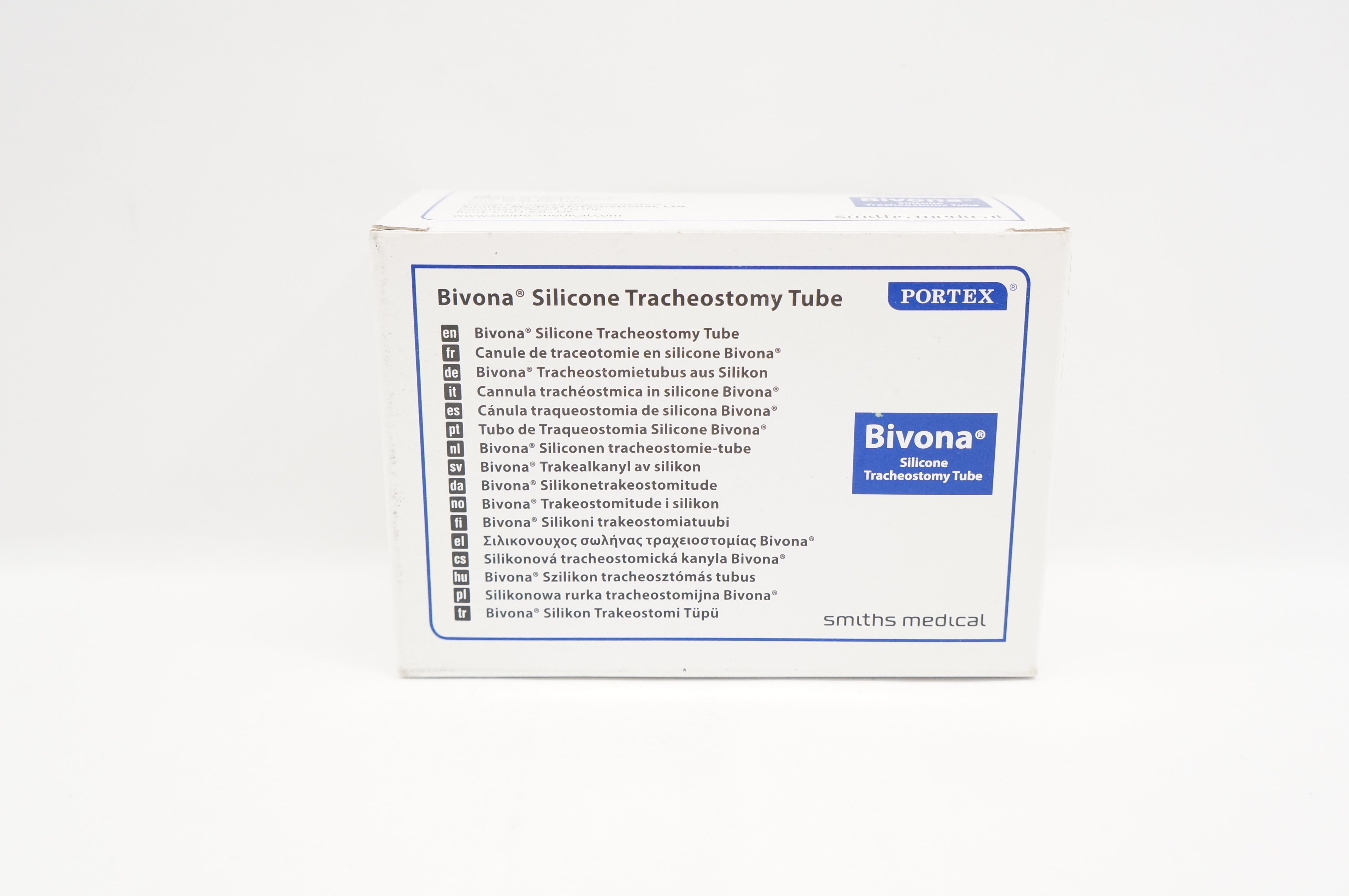 Smiths Medical 65P050 Portex Bivona Silicone Tracheostomy Tube 5.0 x7.3x44mm