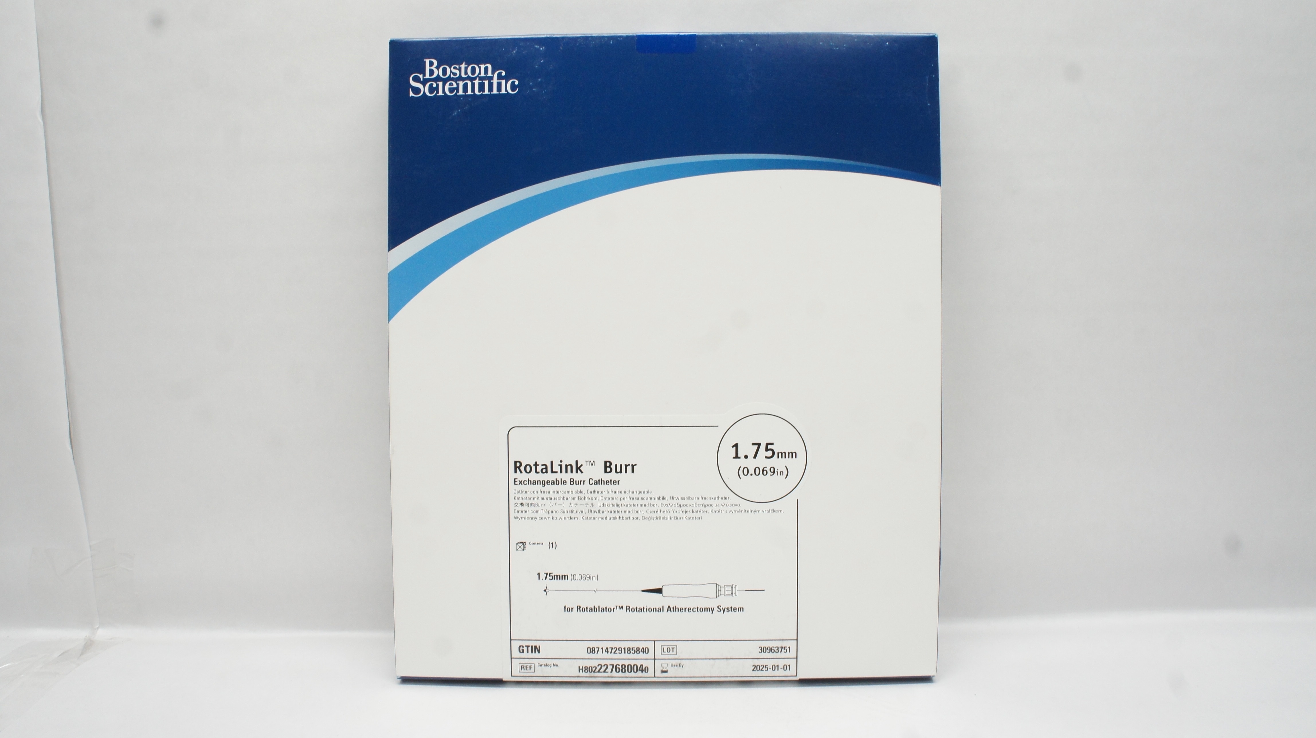 Boston Scientific H802227680040 Rotalink Burr Exchangeable Cath. 0.069in.