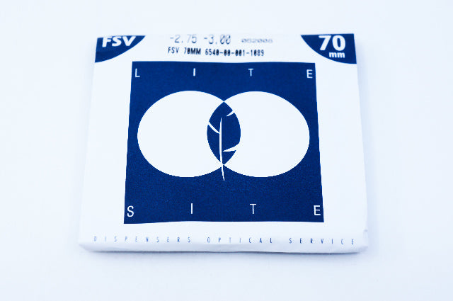 Lite Site 6540-00-001-1089 Optical Service Hard Resin Lens 70mm -2.75 -3.00