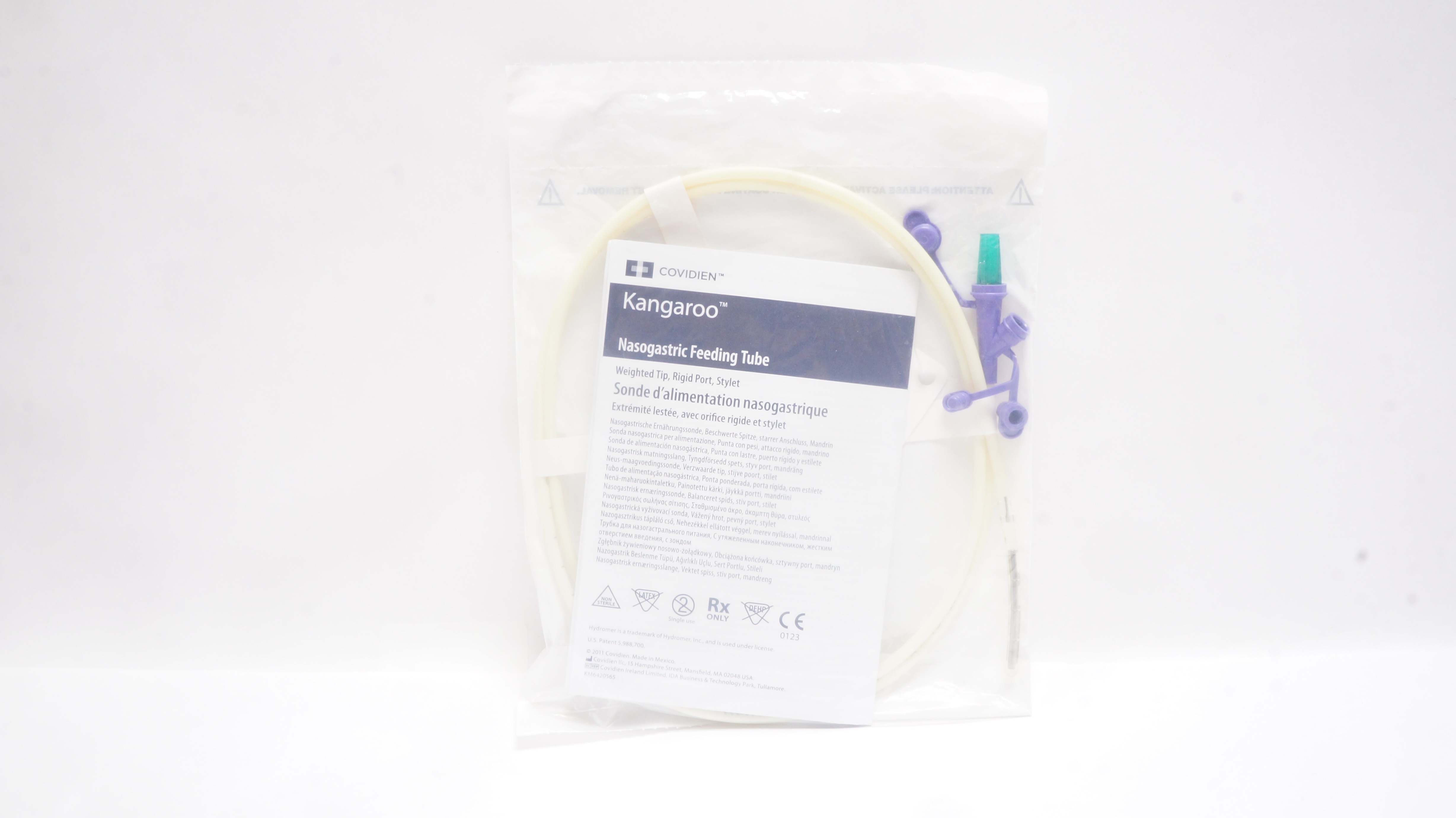 Covidien 8884721252 Kangaroo Nasogastric Feeding Tube 12Fr/Ch x 43inch
