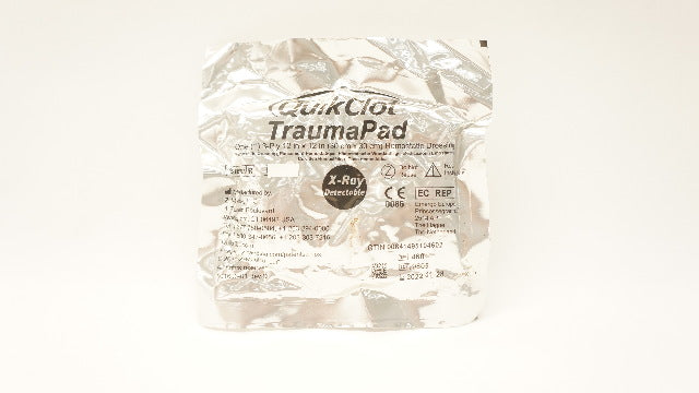 Z-Medica 460 QuikClot TraumaPad 3-Ply 12 inch x 12 inch Hemostatic Dressing (x)