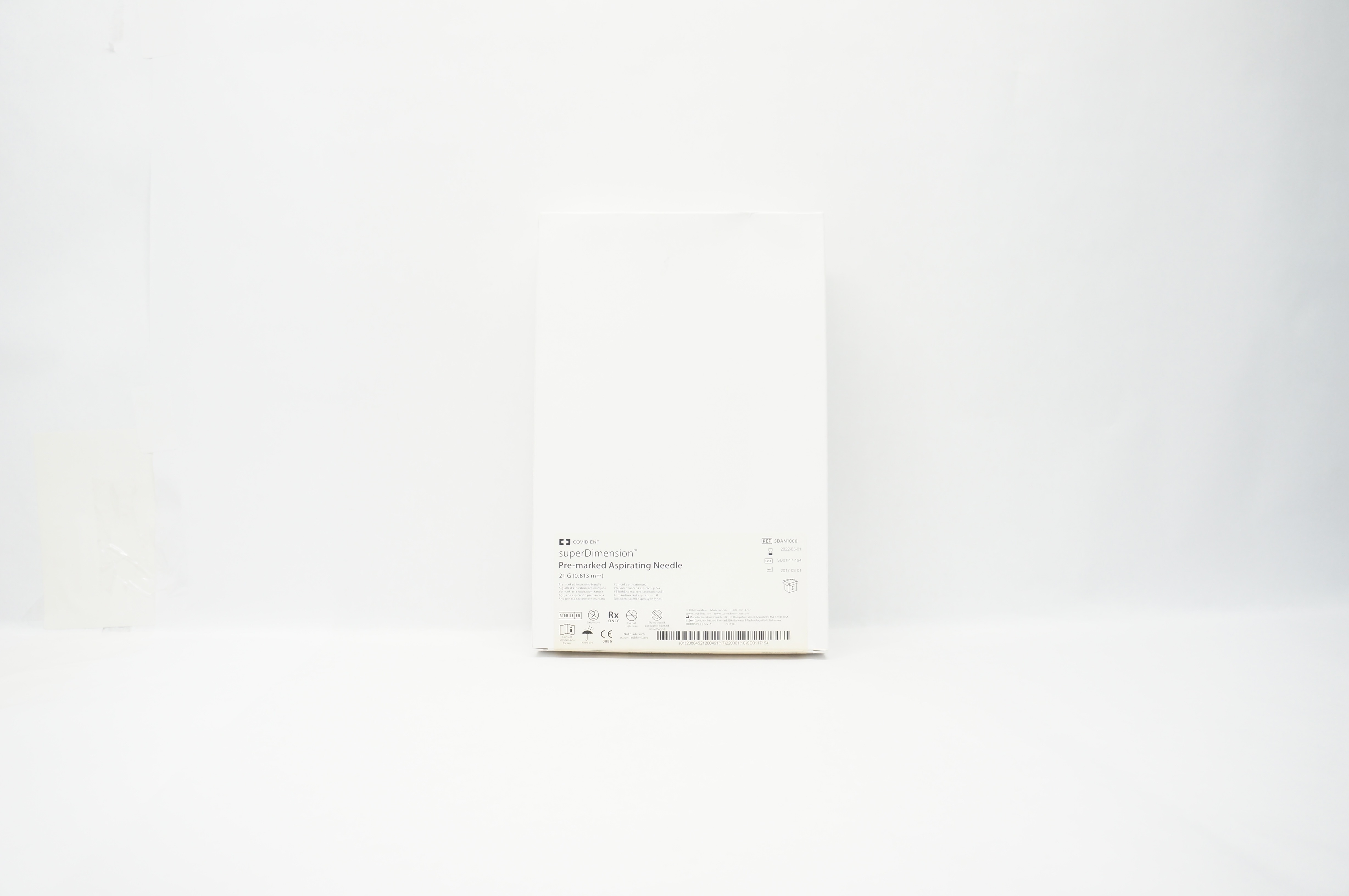 Covidien SDAN1000 SuperDimension Pre-Marked Aspirating Ndle. 21G (x) - Box of 5