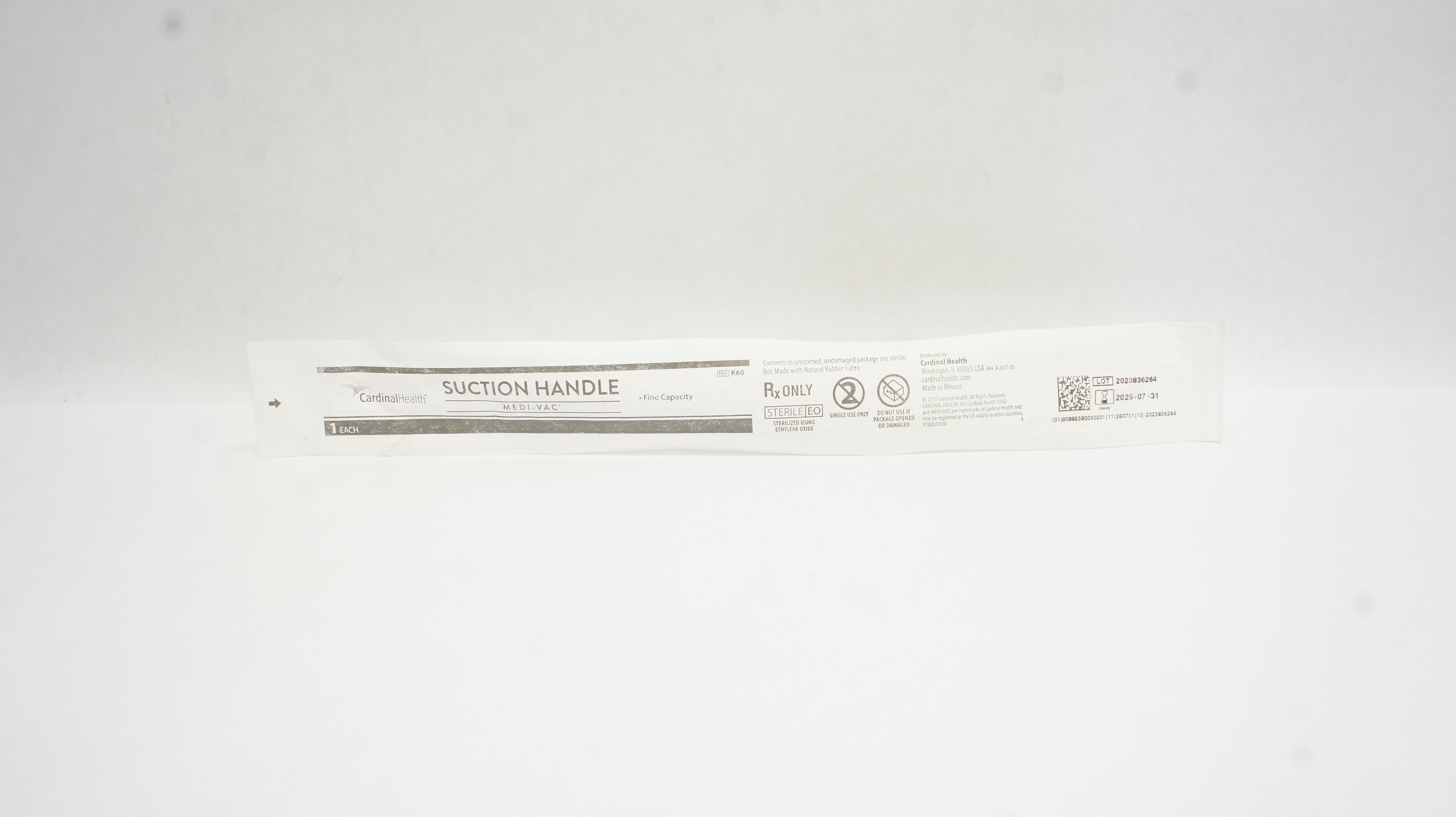 Cardinal Health K60 Medi-Vac Suction Cath., Fine Capacity
