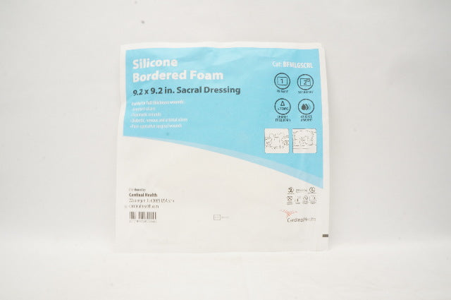 Cardinal Health BFMLGSCRL Silicone Bordered Foam 9.2 x 9.2 inch Sacral Dressing