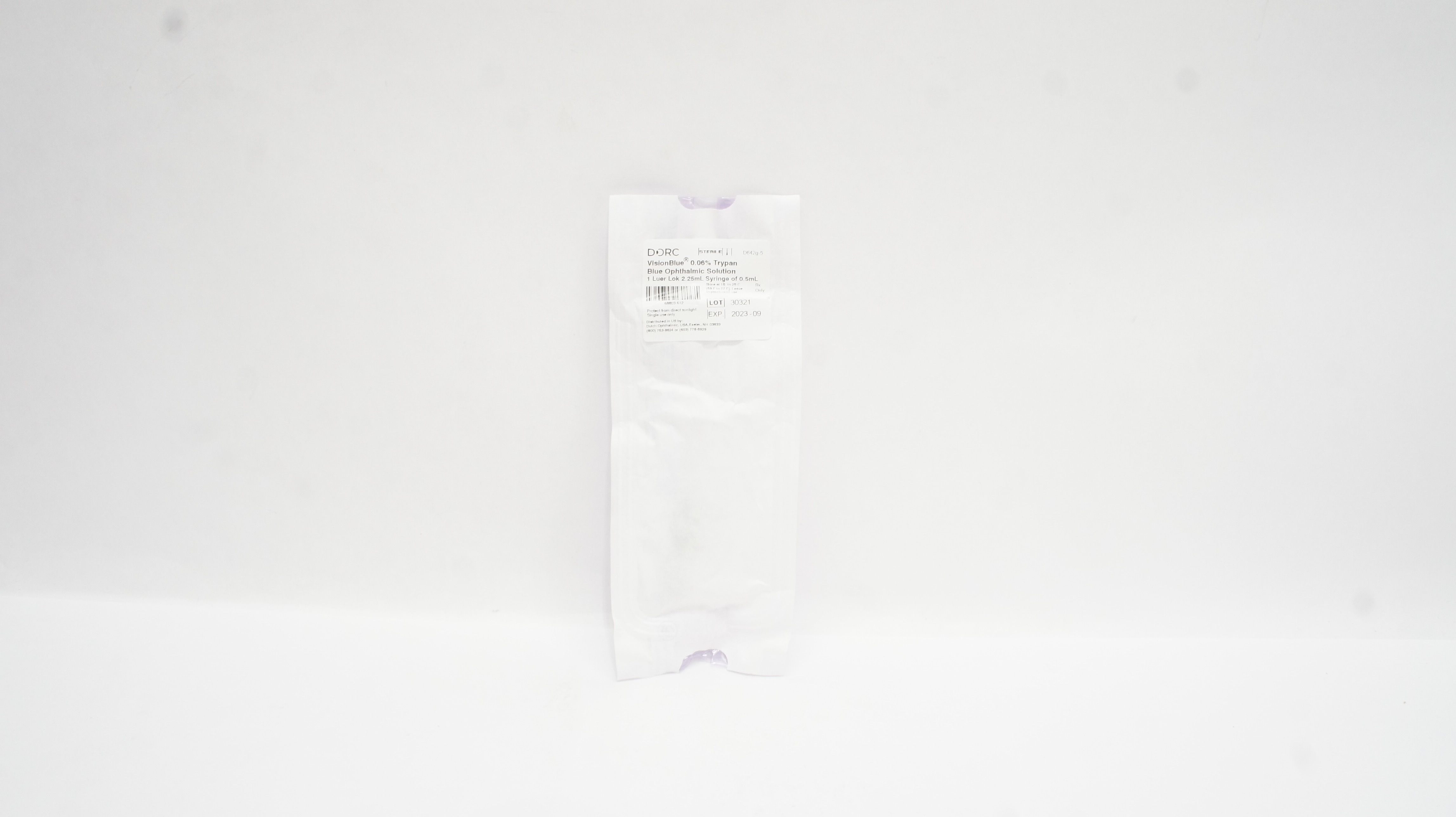 Dorc D642g-5 VisionBlue 0.06% Trypan Blue Ophthalmic Solution 2.25mL,0.5mL (x)