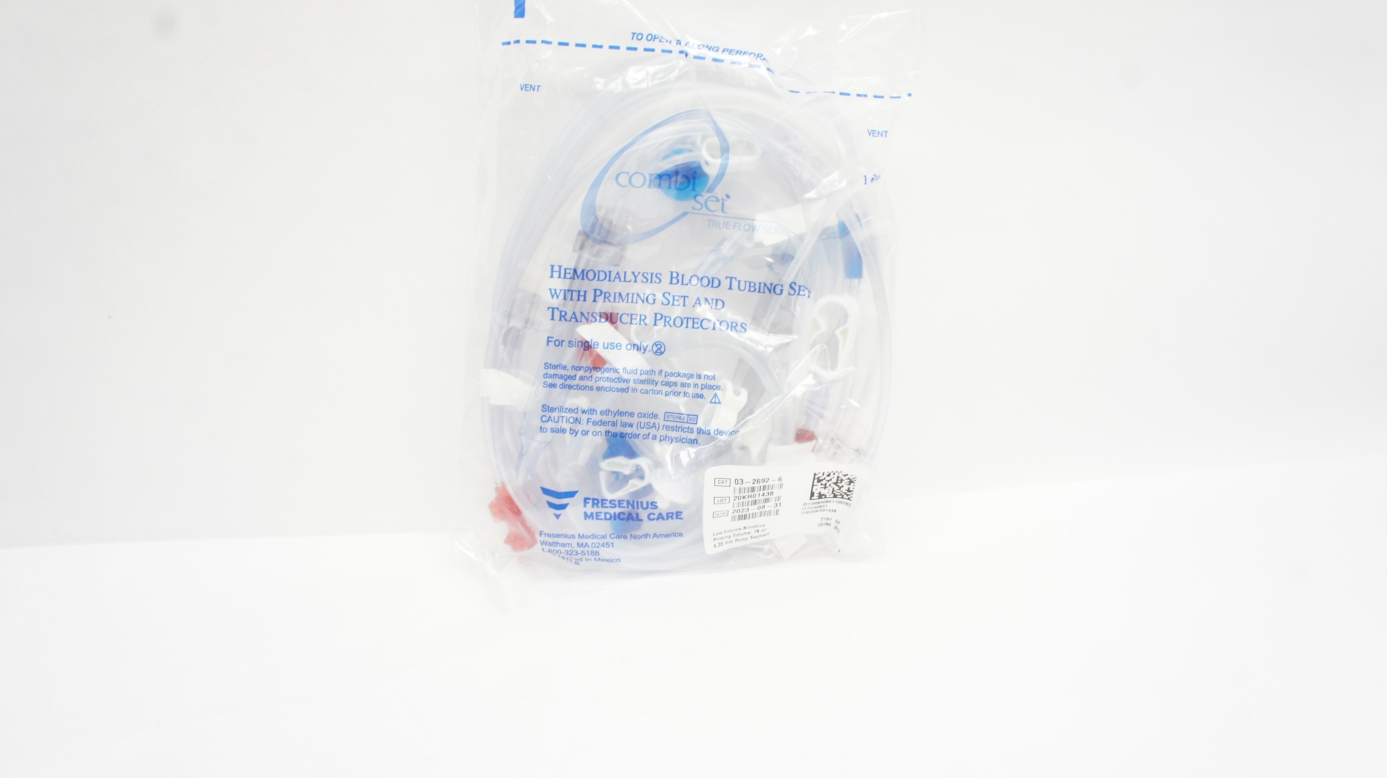 Fresenius Medical 03-2692-6 Combi Set Hemodialysis Tubing Set 78ml x 6.35mm (x)