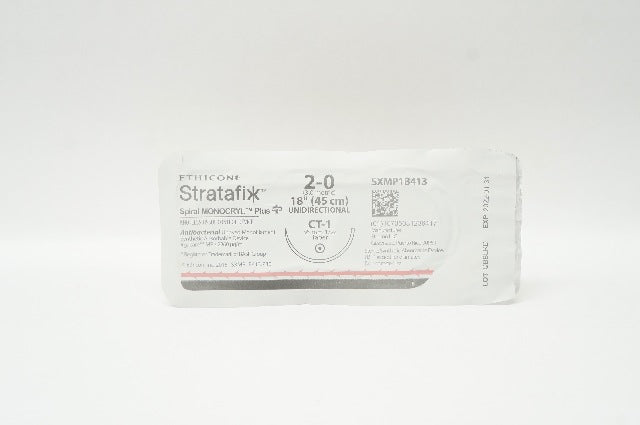 Ethicon SXMP1B413 2-0 STRATAFIX MONOCRYL CT-1 36mm 1/2c Taper, 18in (x)
