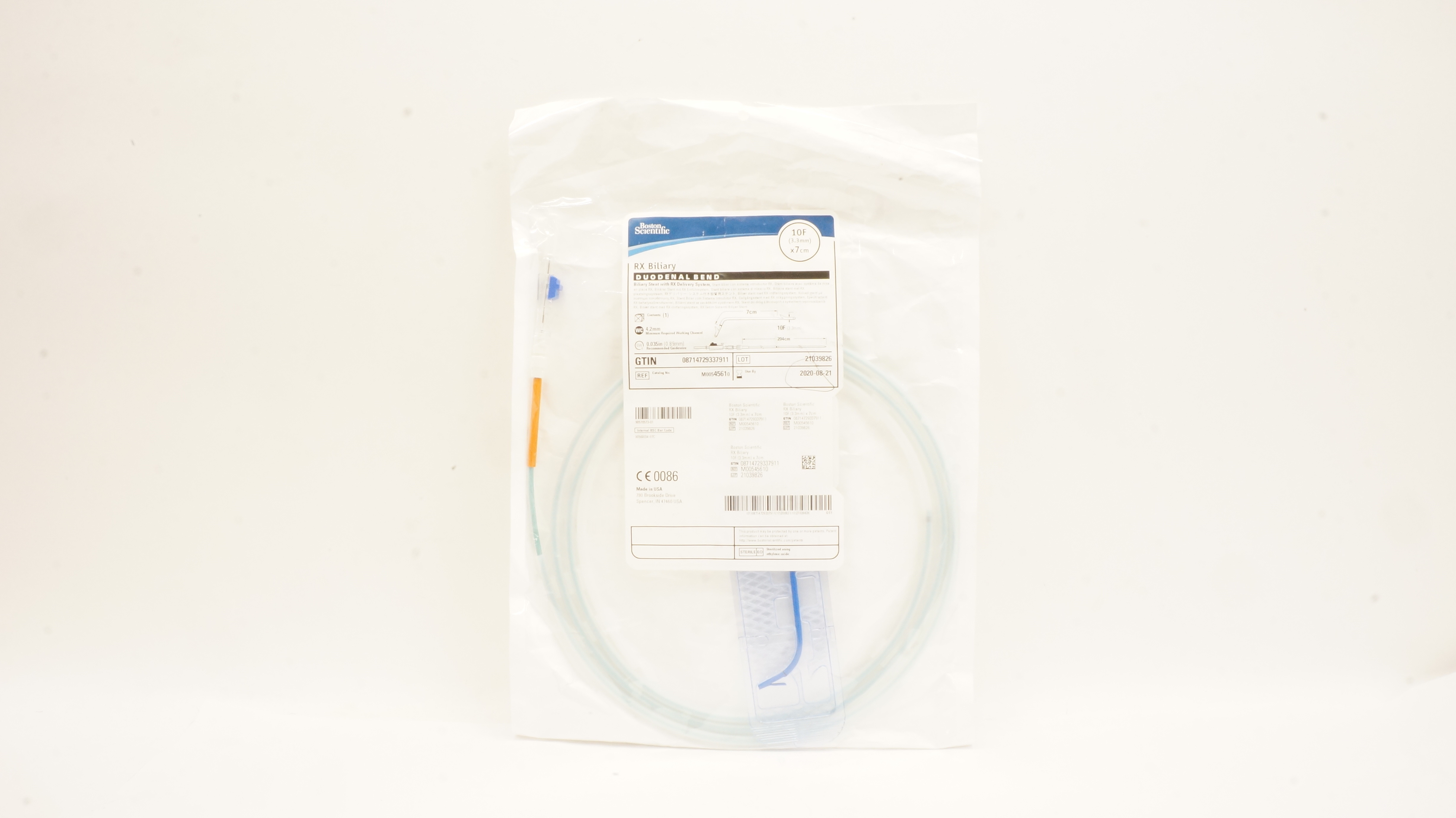 Boston Scientific M00545610 RX Biliary Stnt with RX Delivery System 10F x 7cm(x)