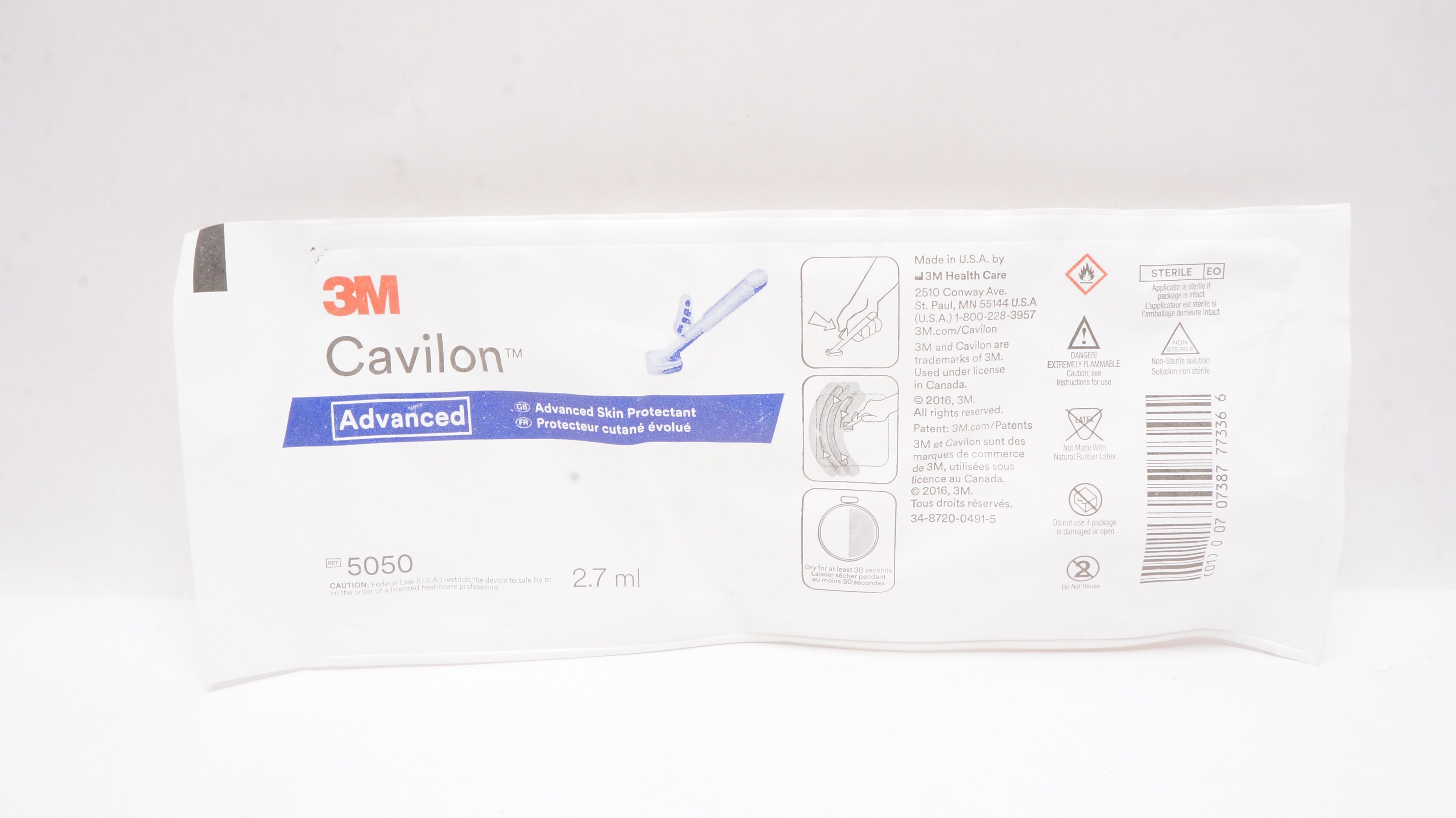 3M 5050 Cavilon Advanced Skin Protectant 2.7ml