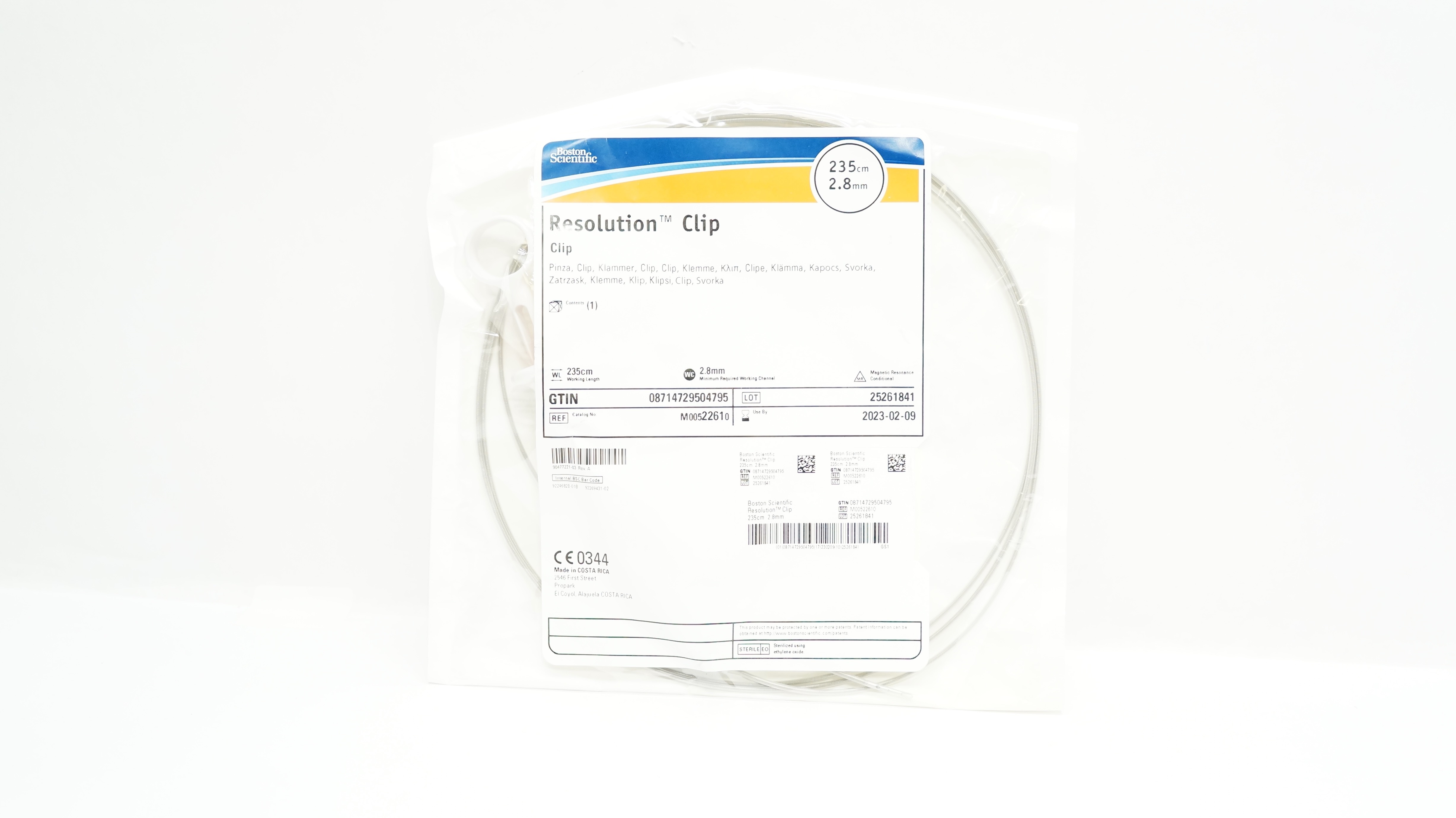 Boston Scientific M00522610 Resolution Clip 235cm x 2.8mm (x)