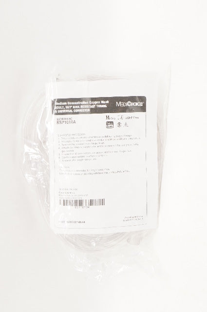 MediChoice RSP1010A Medium Concetration Oxygen Mask, Adult - Box of 50