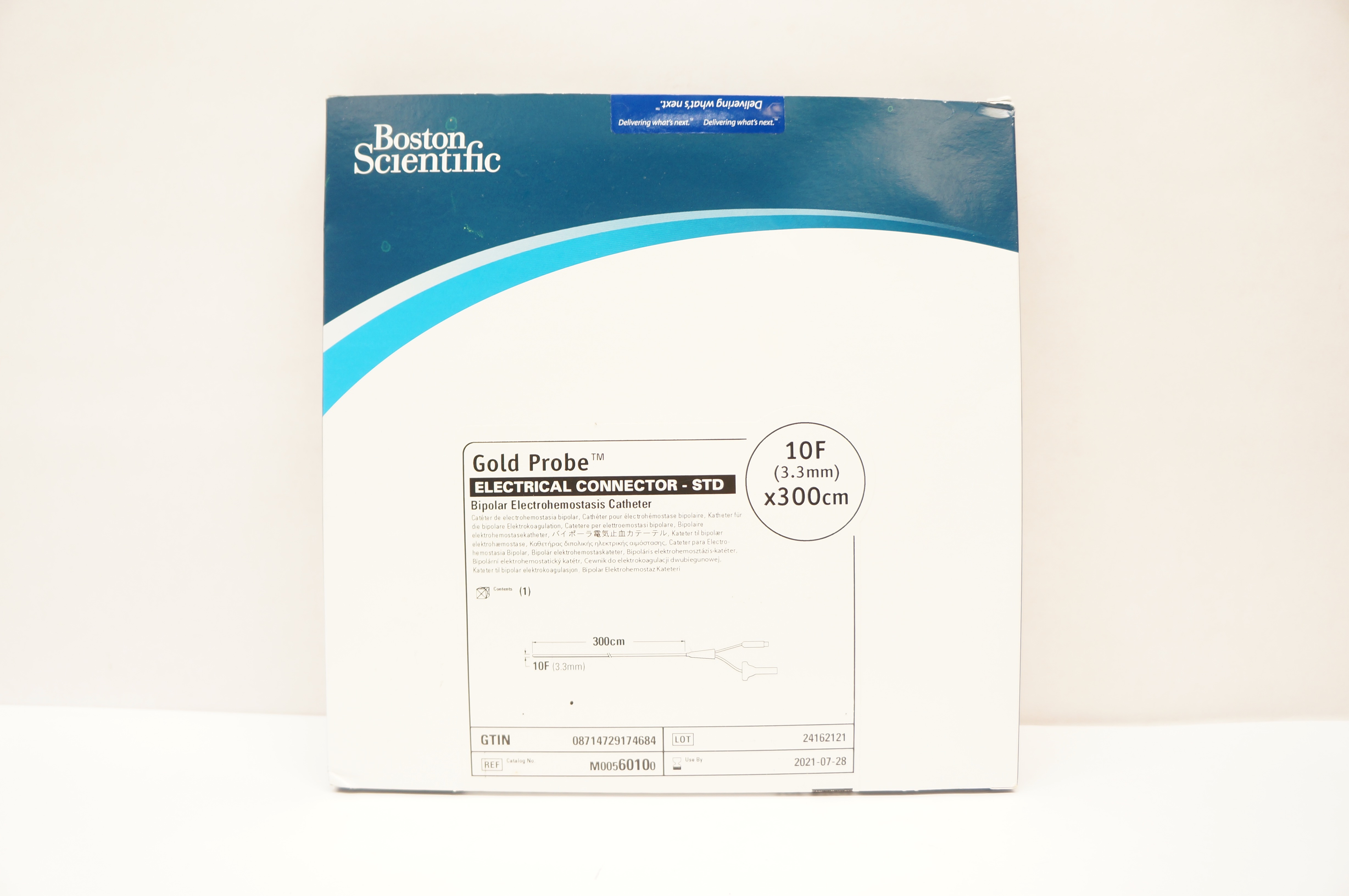 Boston Scientific 6010 Gold Probe Electrical Connector - STD 10F x 300cm (x)