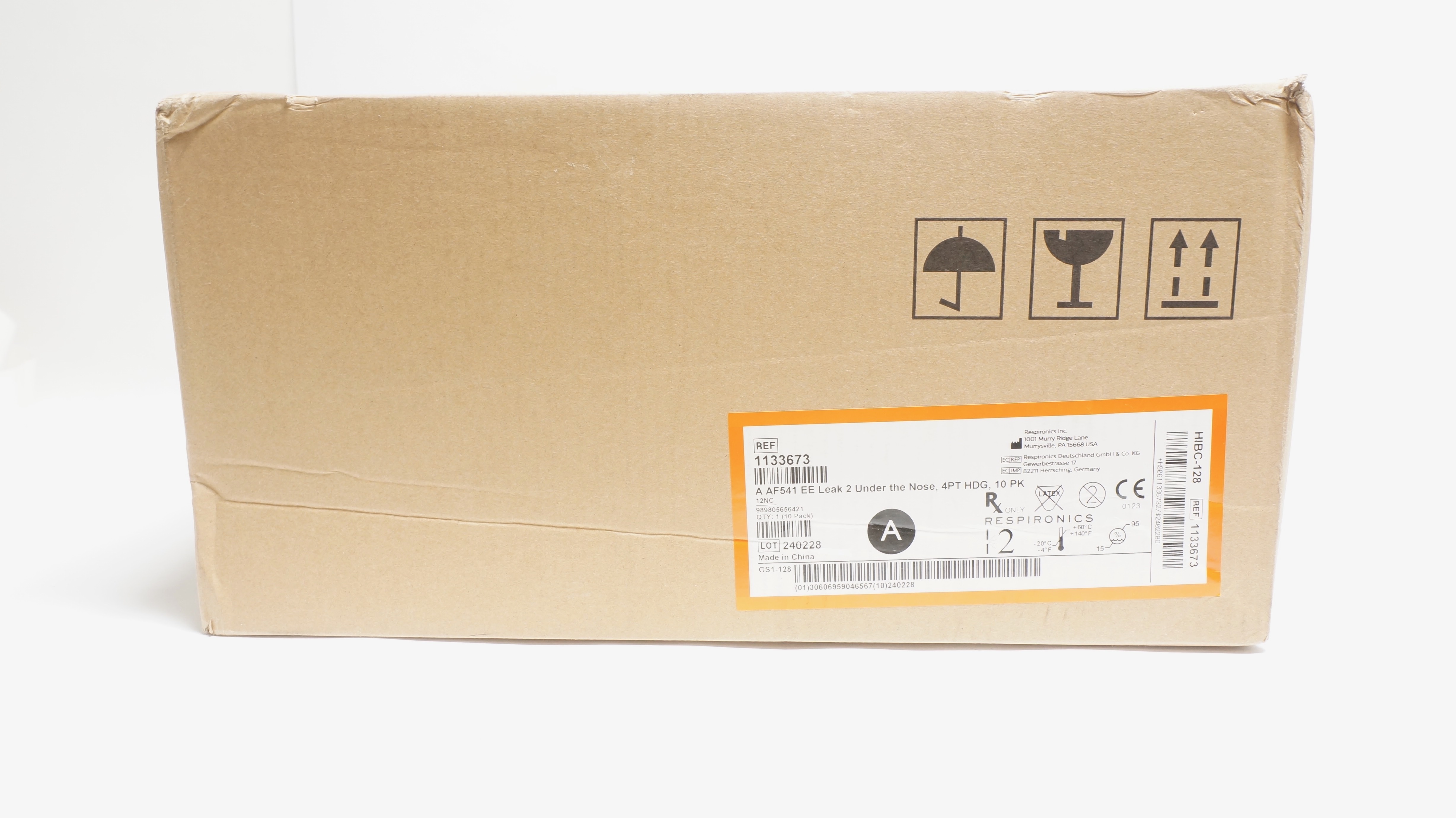 Respironics 1133673 Philips A AF541 EE Leak 2 Under The Nose, 4PT HDG -Box of 10