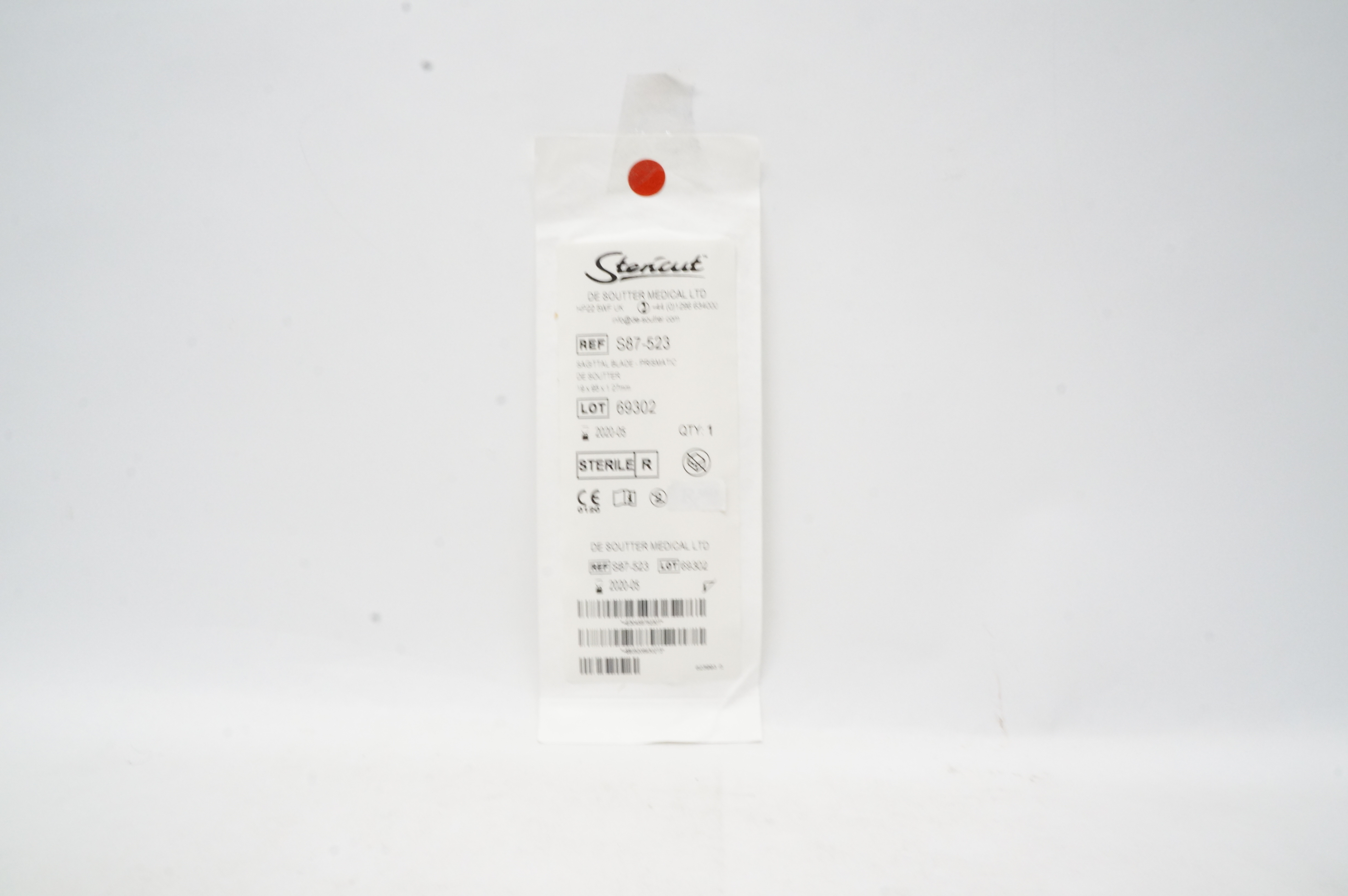 De Soutter Medical S87-523 Stericut Sagittal Blade Prismatic (x)