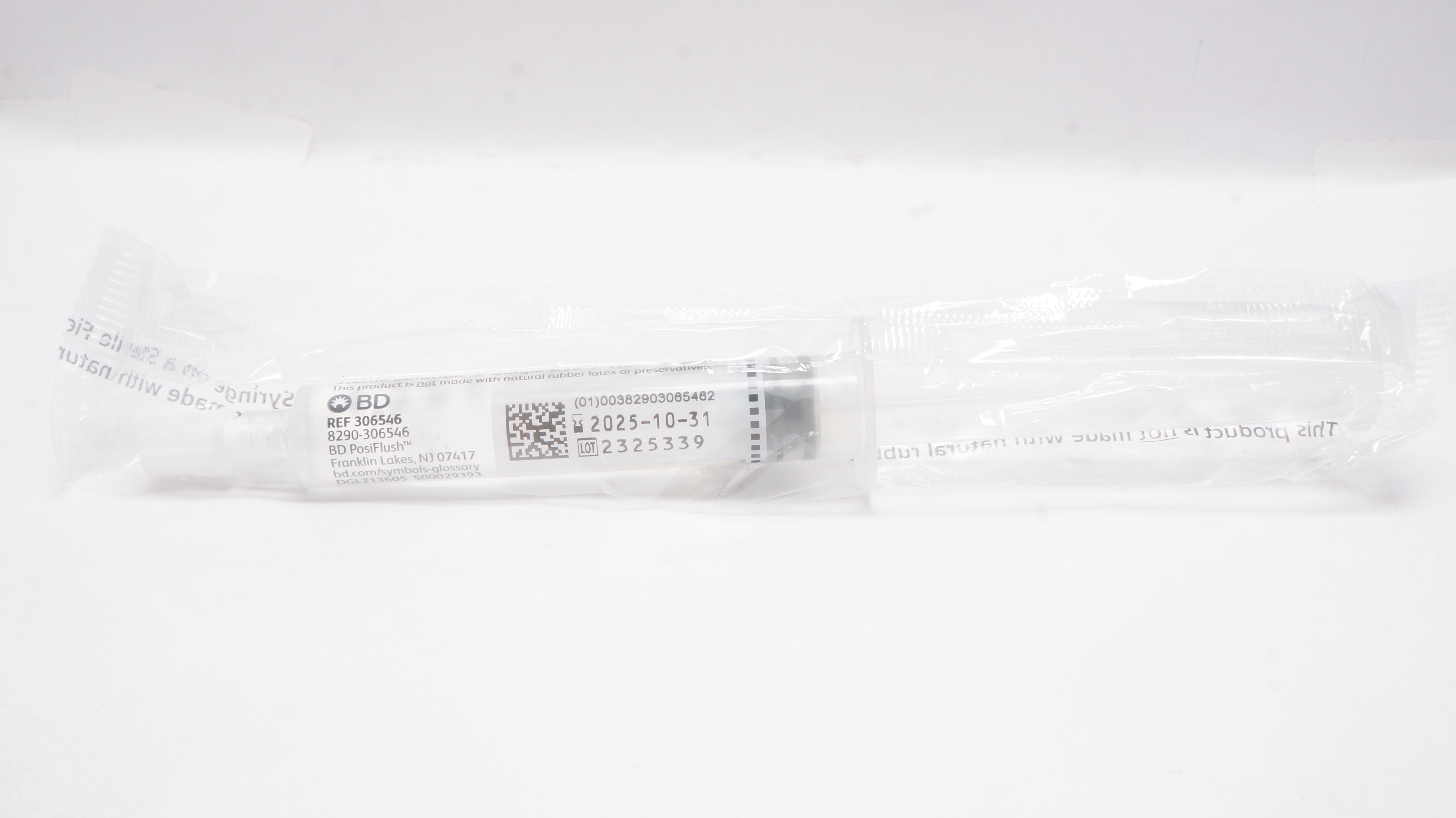 BD 306546 0.9% Sodium Chloride Injection USP 10ml
