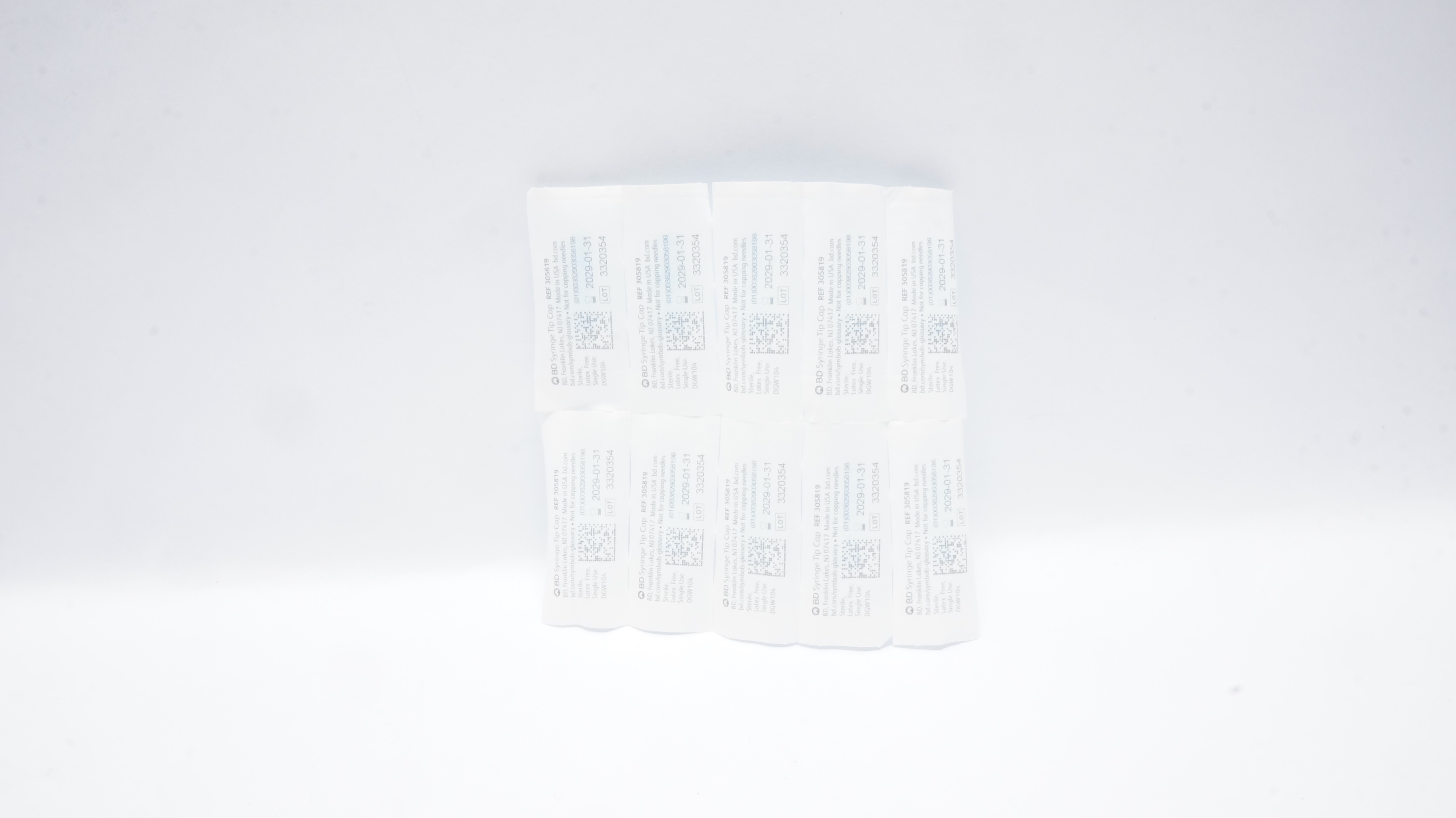 BD 305819 Syringe Tip Cap - Lot of 10