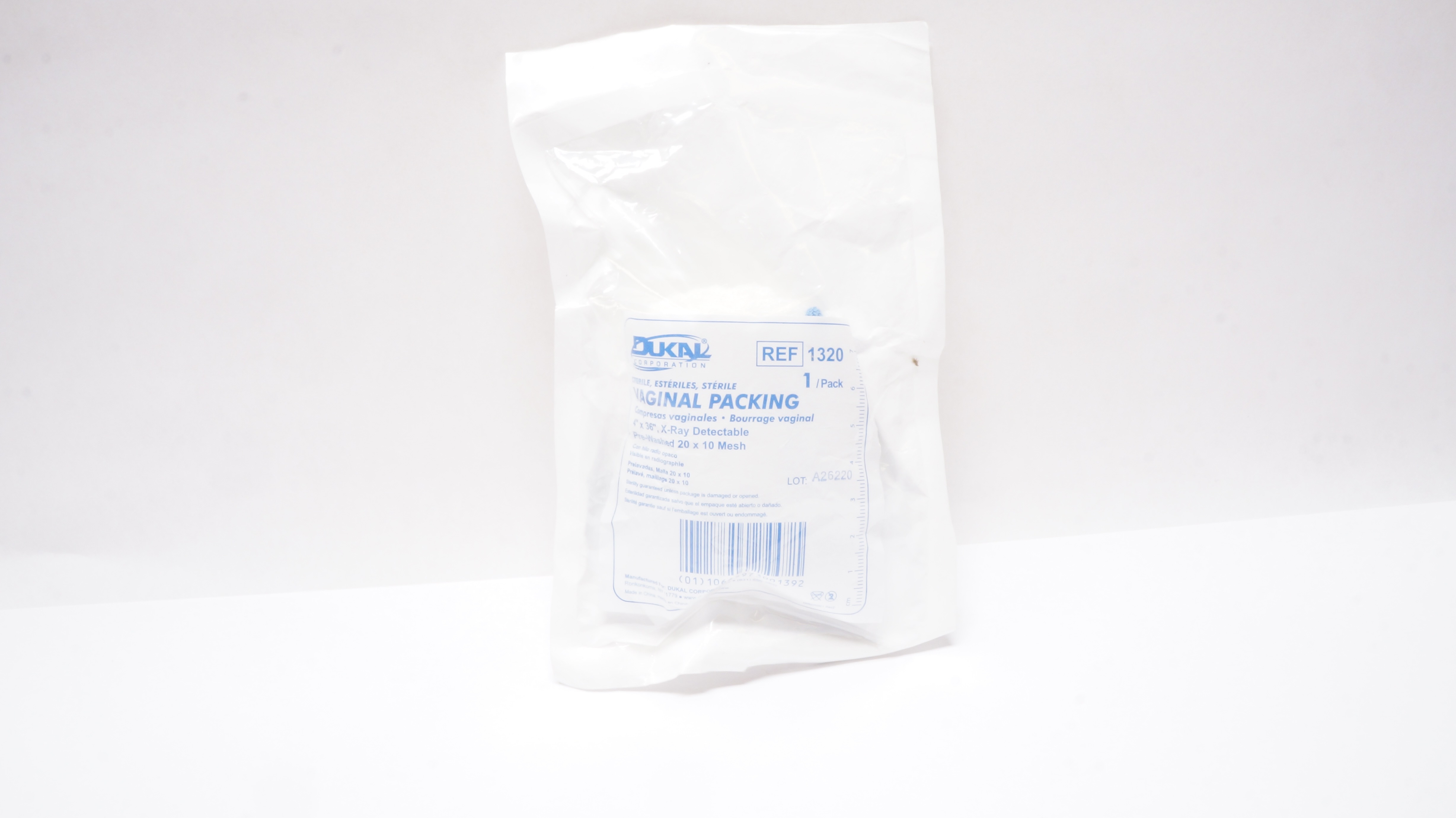 Dukal 1320 Vaginal Packing 4inch x 36inch Pre-Washed 20 x 10 Mesh